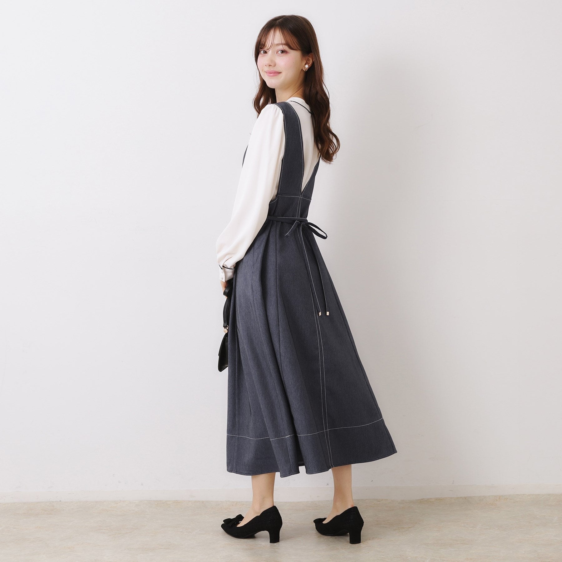 クチュール ブローチ Couture Brooch デニムライク細リボンジャンスカ (ネイビー(094)) ネイビー(094)