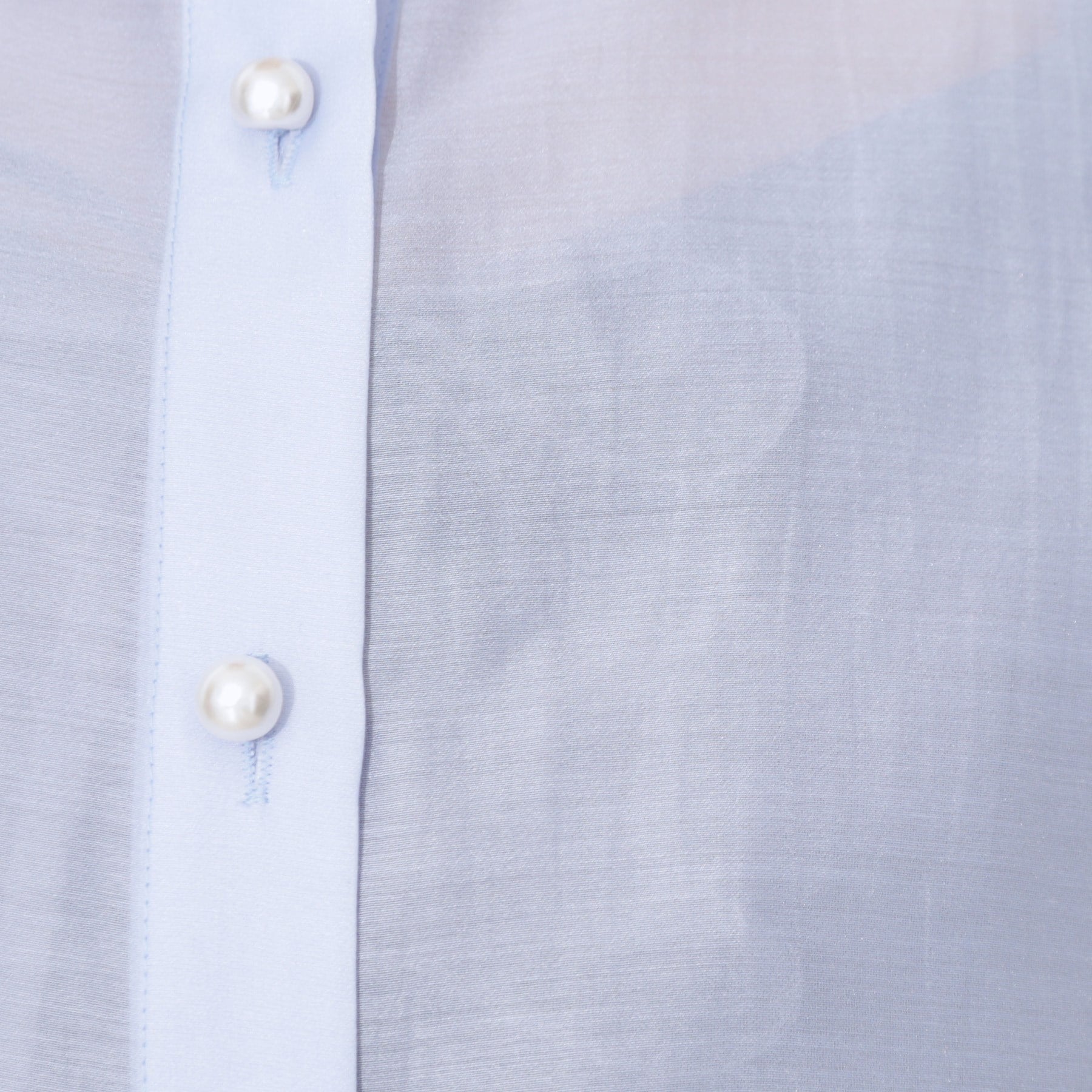 クチュール ブローチ Couture Brooch パール調ボタンシアーシャツ (ピンクベージュ(053)) ピンクベージュ(053)