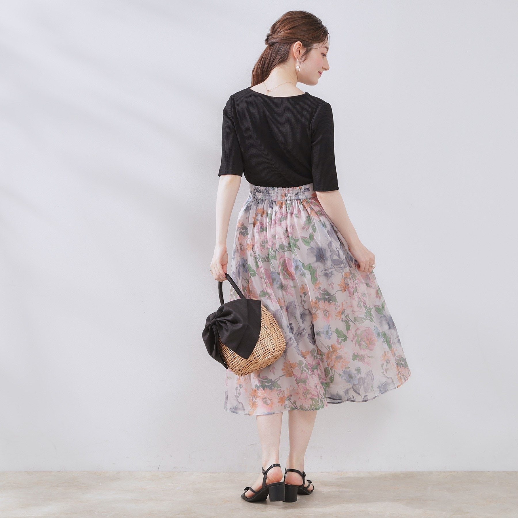 クチュール ブローチ Couture Brooch ハートネックテレコ5分袖プルオーバー (オフホワイト(003)) オフホワイト(003)