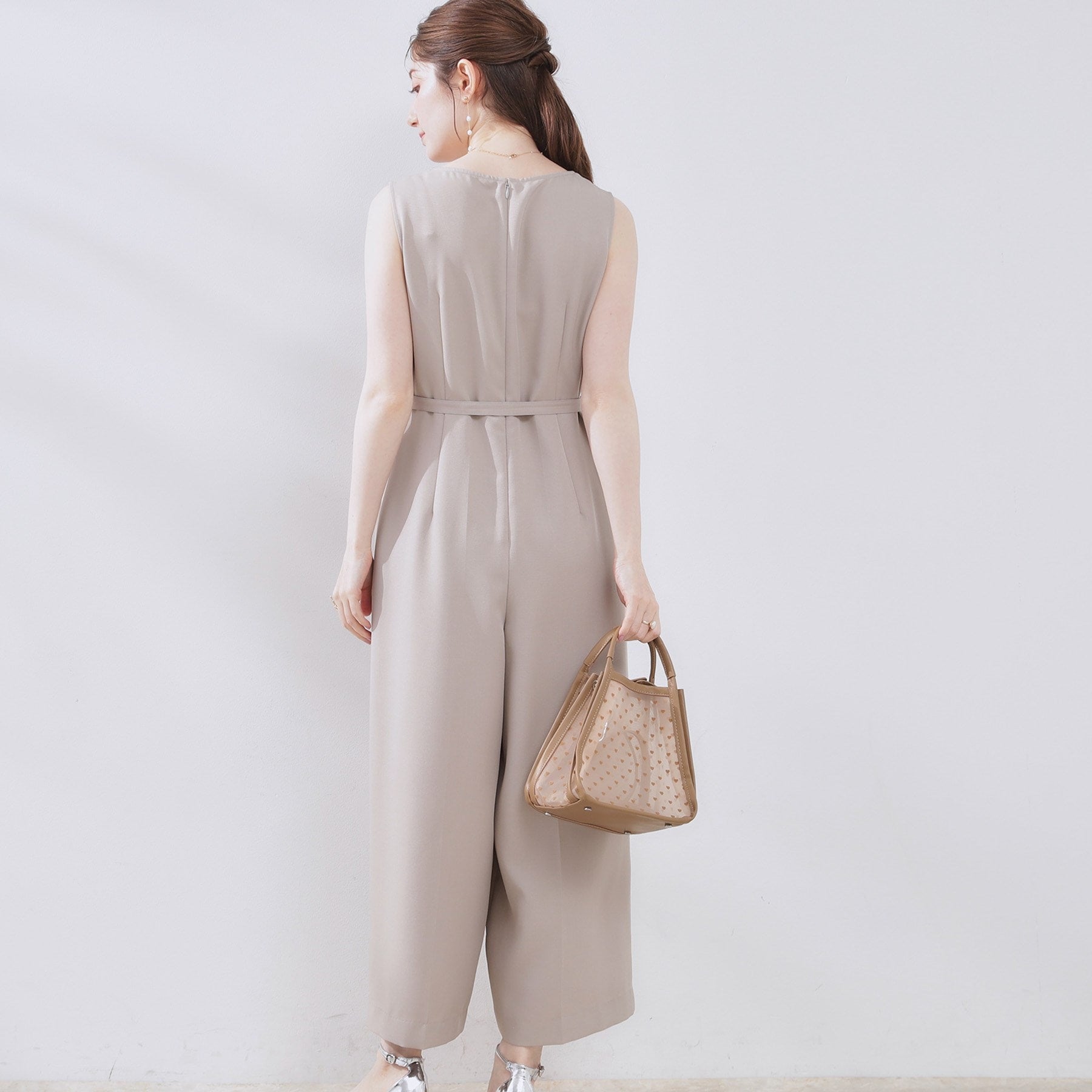 クチュール ブローチ Couture Brooch レース切替デザインオールインワン (ブラック(019)) ブラック(019)