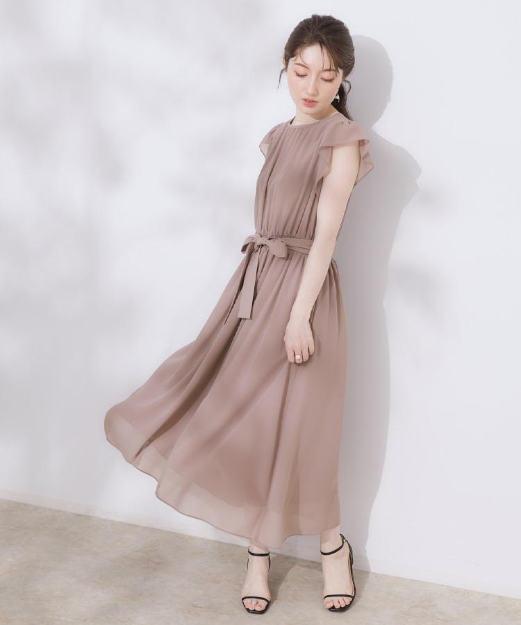 クチュール ブローチ Couture Brooch フリルスリーブワンピース (ブルー(092)) ブルー(092)