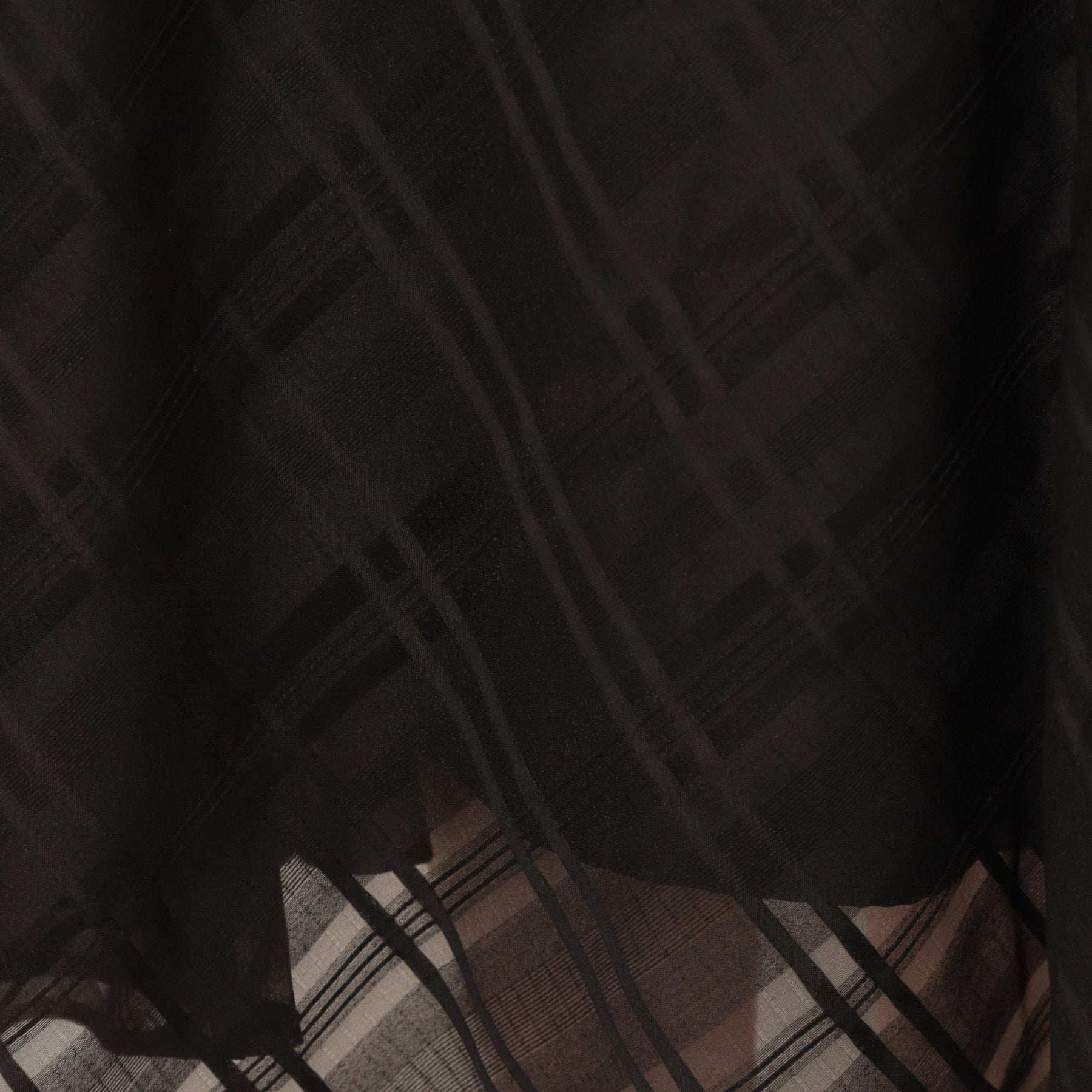 クチュール ブローチ Couture Brooch シアーチェックオーガンジースカート (ブラック(019)) ブラック(019)