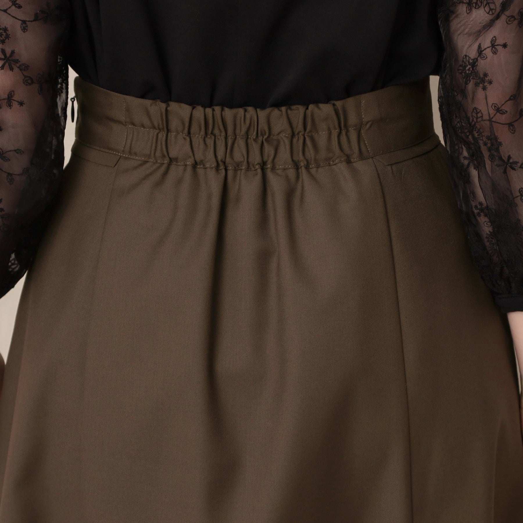クチュール ブローチ Couture Brooch 裾シアーフレアスカート (ブラウン(044)) ブラウン(044)