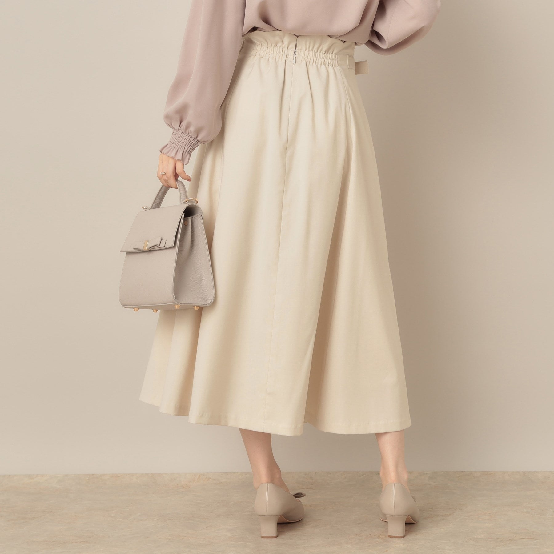 クチュール ブローチ Couture Brooch スカラウエスト サイドベルト パネルスカート (アイボリー(004)) アイボリー(004)