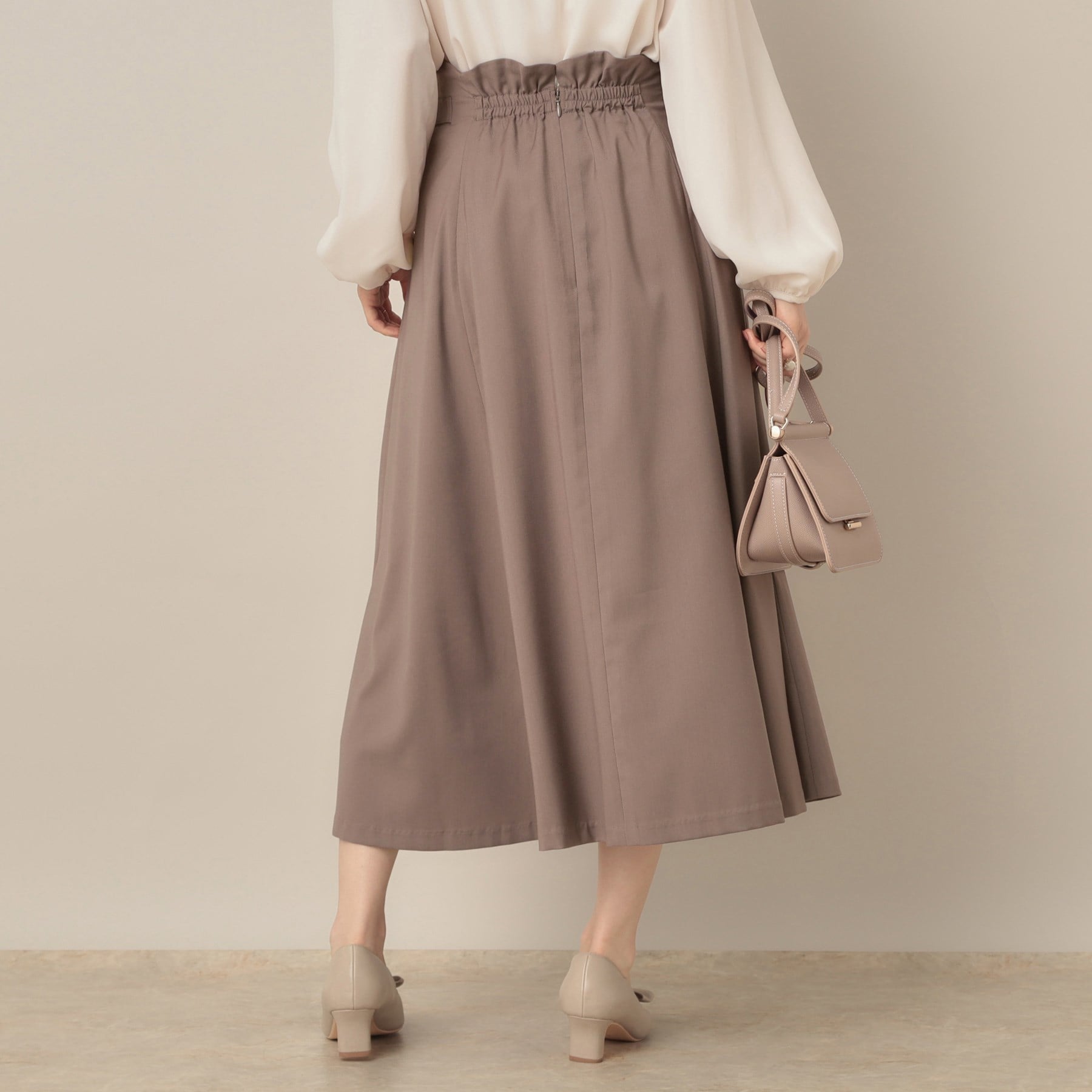 クチュール ブローチ Couture Brooch スカラウエスト サイドベルト パネルスカート (アイボリー(004)) アイボリー(004)