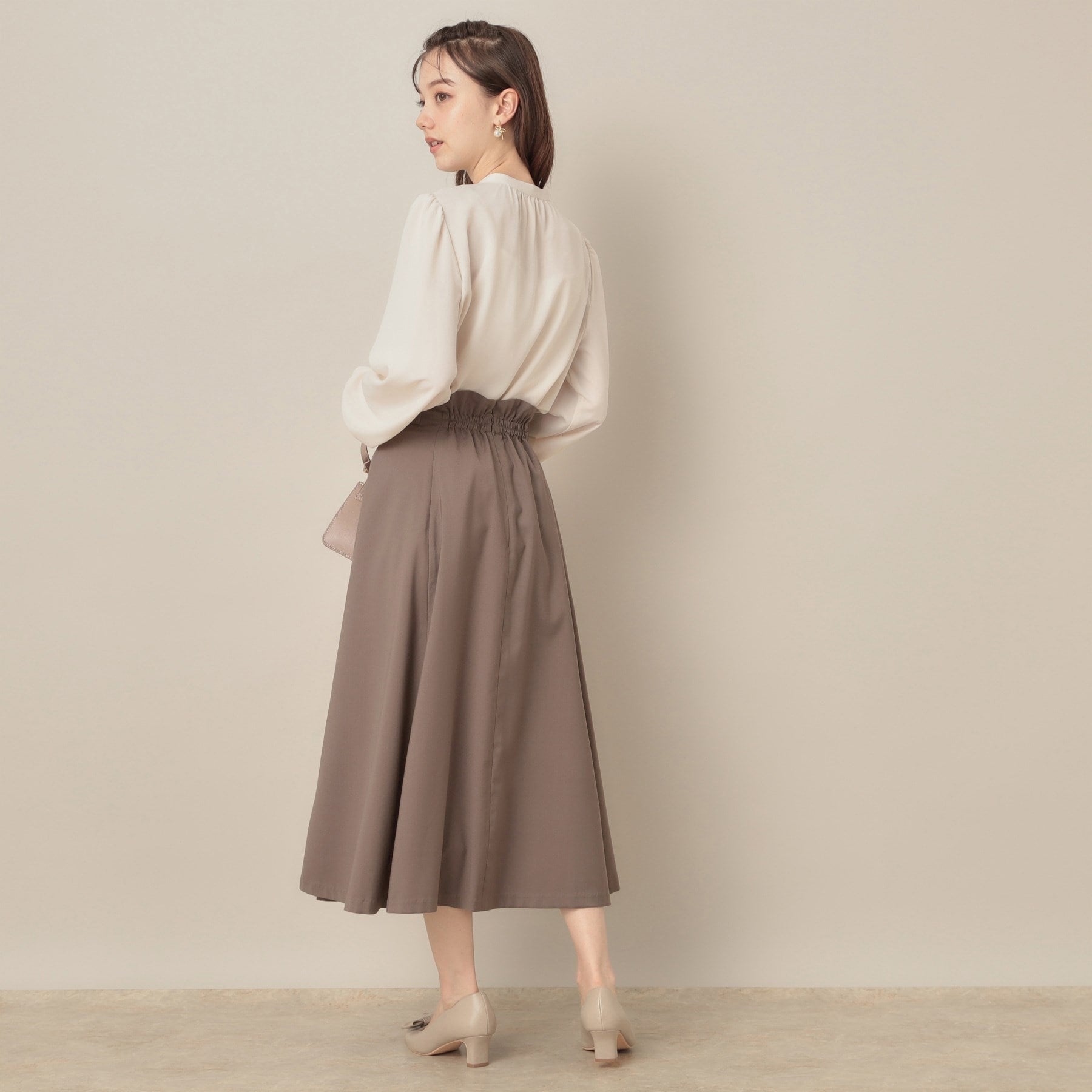 クチュール ブローチ Couture Brooch スカラウエスト サイドベルト パネルスカート (アイボリー(004)) アイボリー(004)