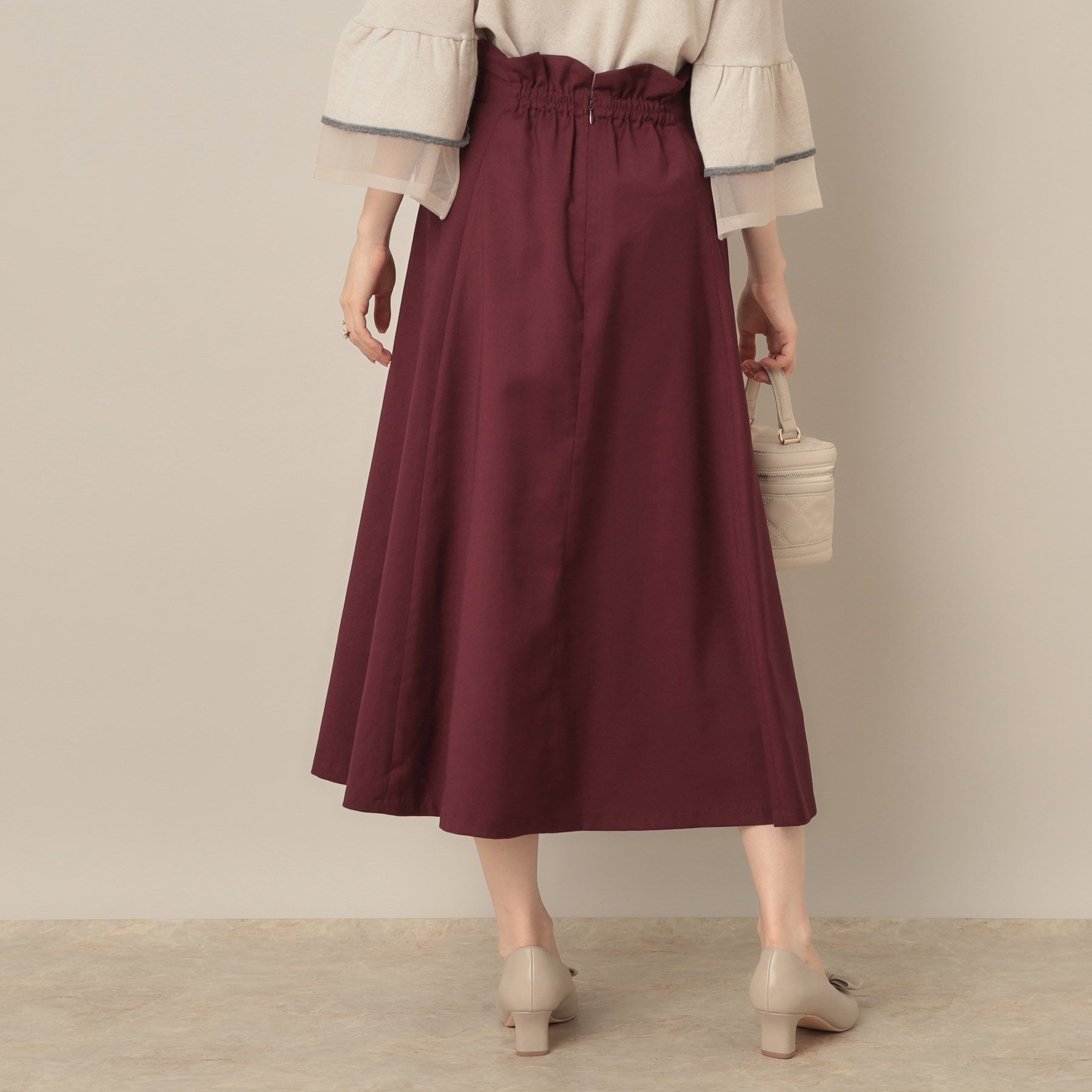 クチュール ブローチ Couture Brooch スカラウエスト サイドベルト パネルスカート (アイボリー(004)) アイボリー(004)