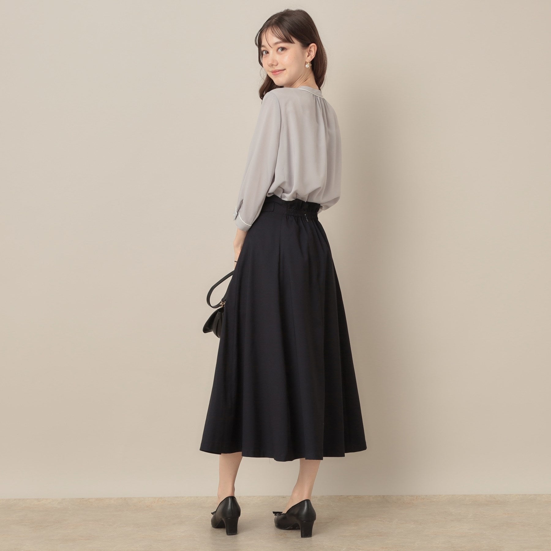 クチュール ブローチ Couture Brooch スカラウエスト サイドベルト パネルスカート (アイボリー(004)) アイボリー(004)