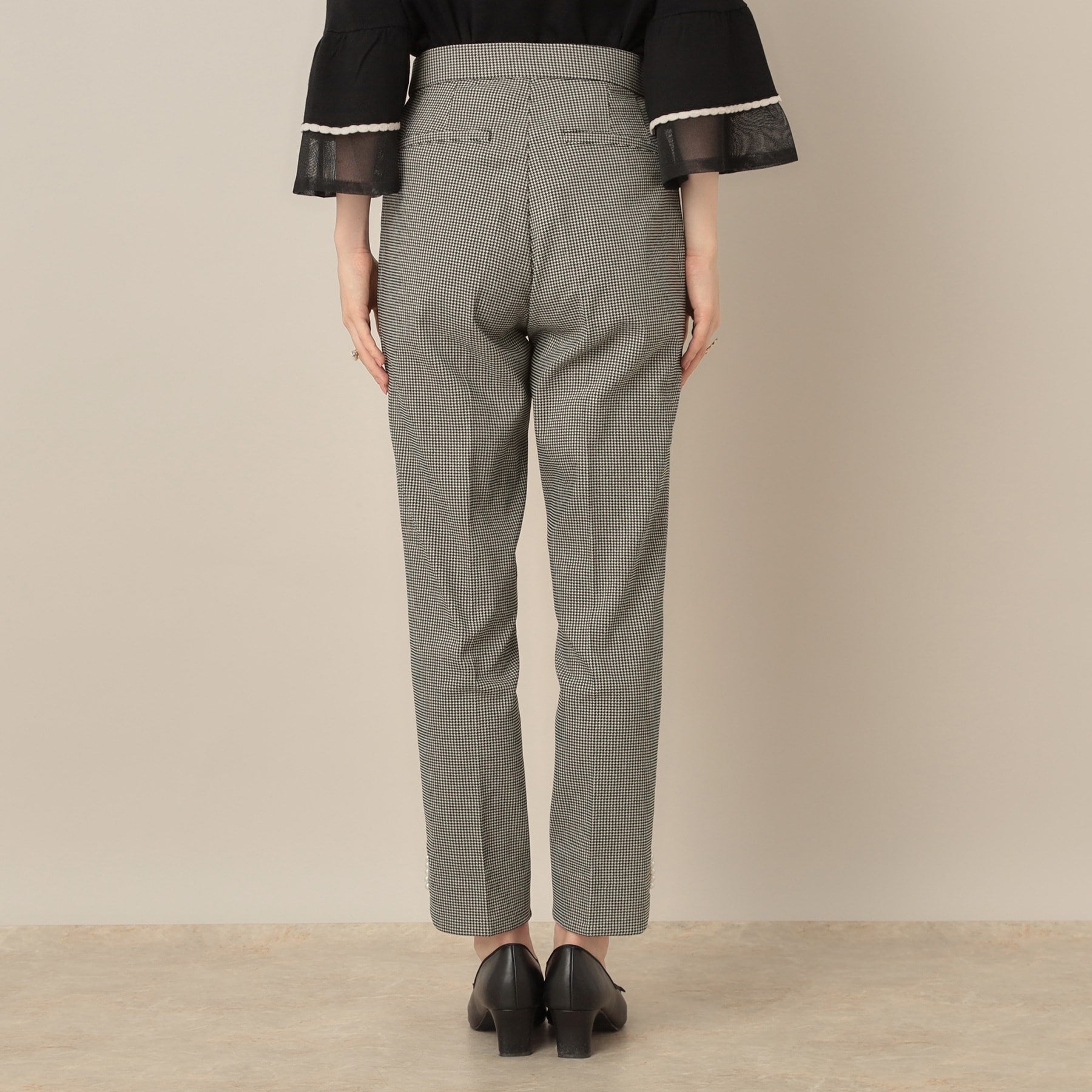 クチュール ブローチ Couture Brooch ポイントパール調ハイパーストレッチパンツ (ネイビー(094)) ネイビー(094)