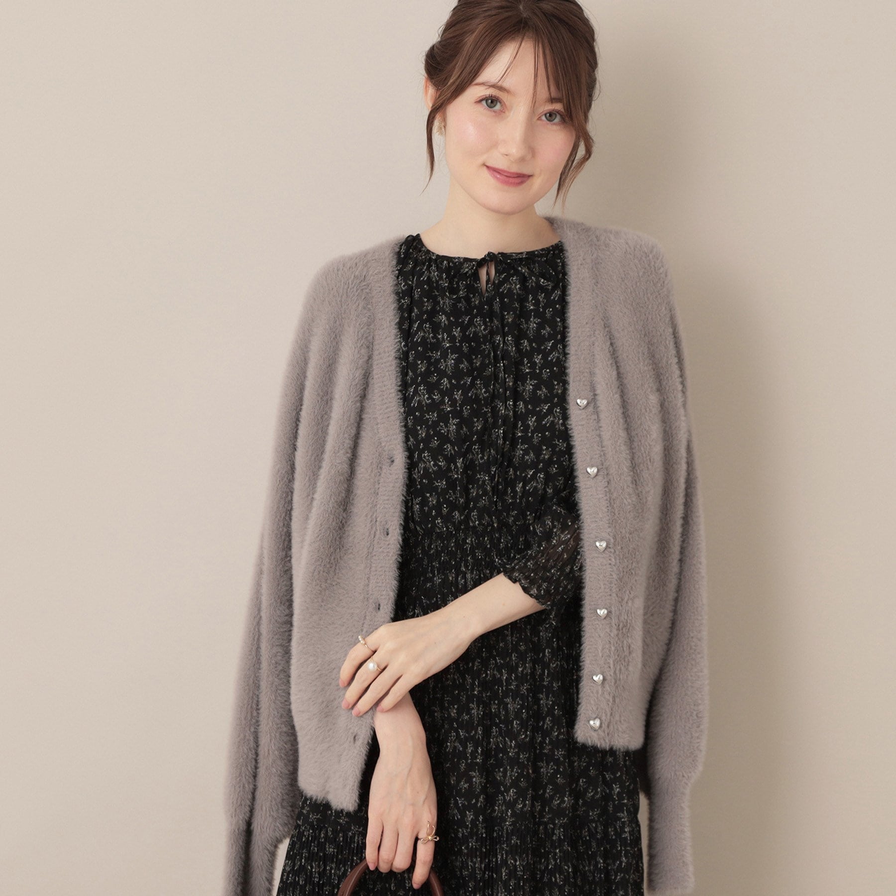 クチュール ブローチ Couture Brooch フェザーカーディトップス (トープ(054)) トープ(054)