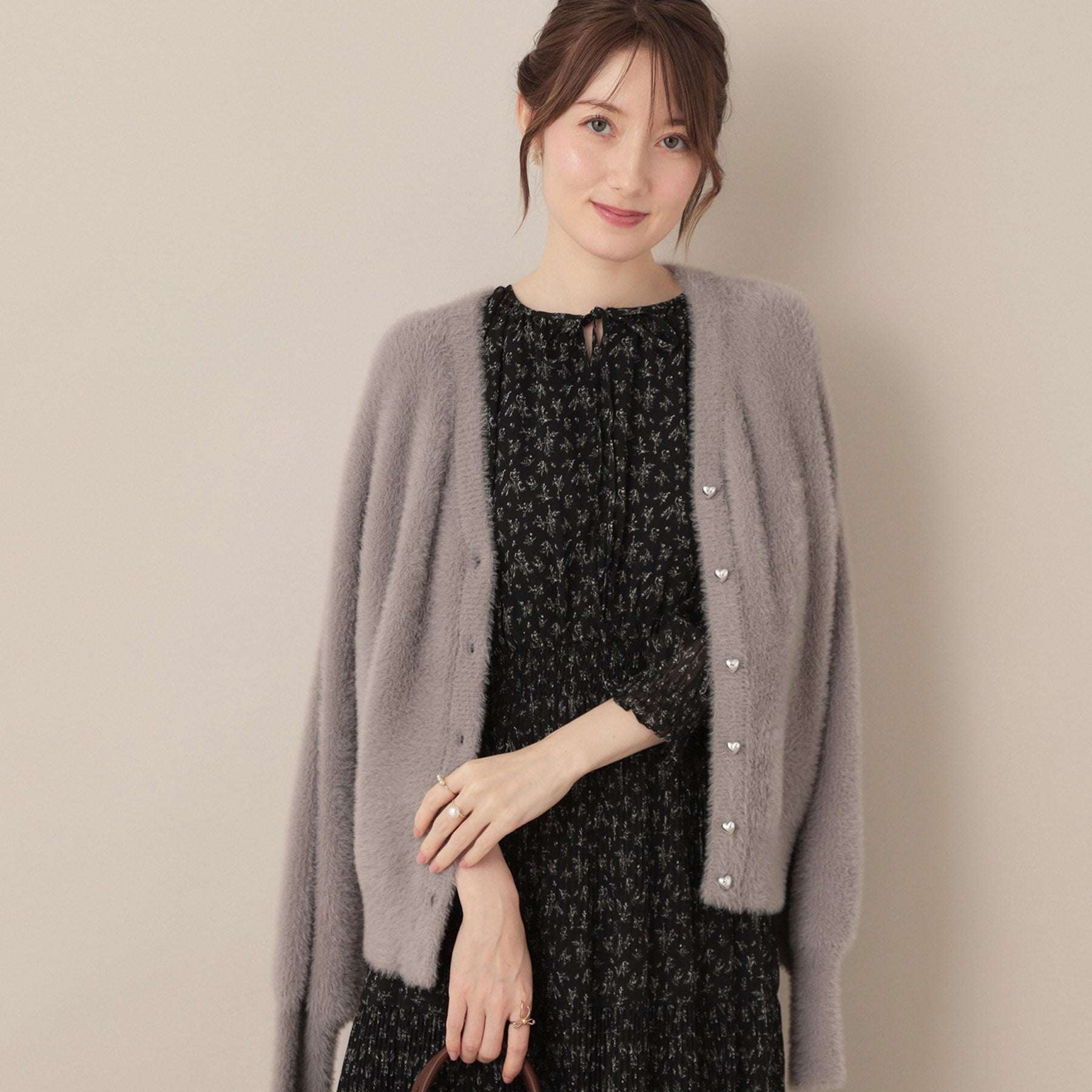 クチュール ブローチ Couture Brooch フェザーカーディトップス (トープ(054)) トープ(054)