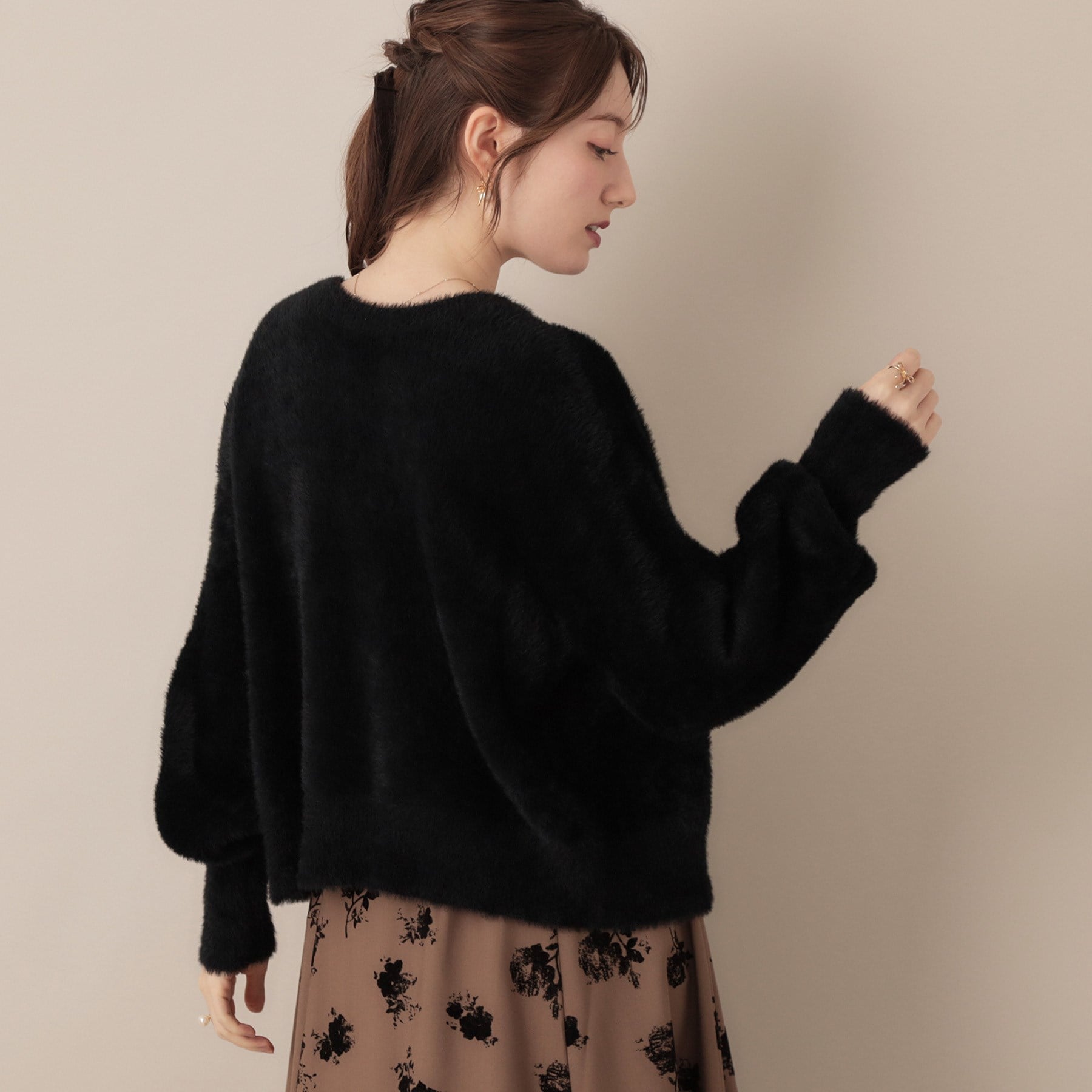 クチュール ブローチ Couture Brooch フェザーカーディトップス (トープ(054)) トープ(054)