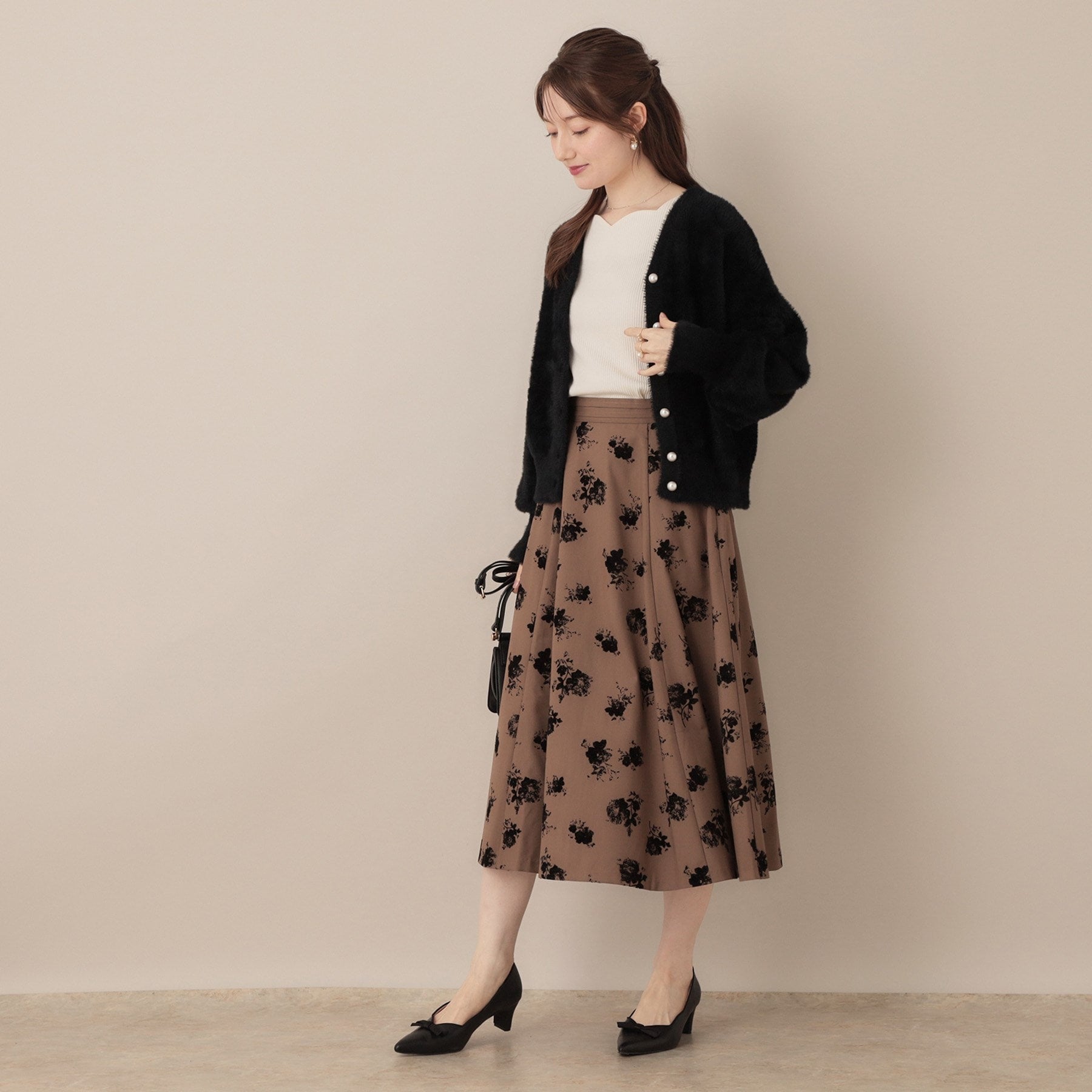 クチュール ブローチ Couture Brooch フェザーカーディトップス (トープ(054)) トープ(054)