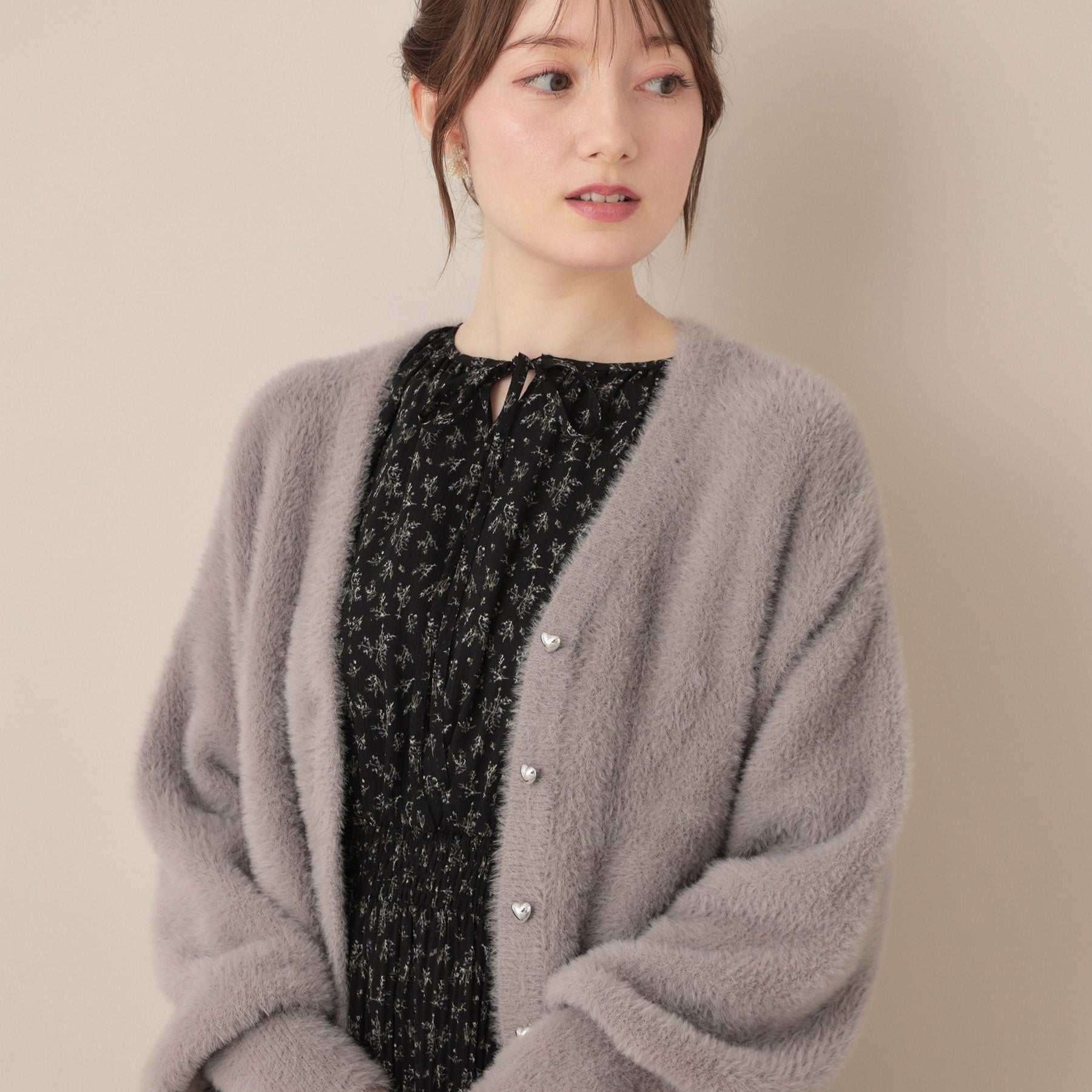 クチュール ブローチ Couture Brooch フェザーカーディトップス (トープ(054)) トープ(054)