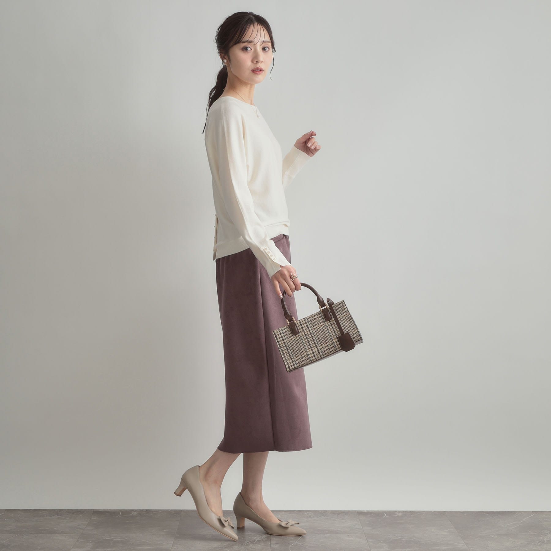 クチュール ブローチ Couture Brooch バックパール調ニット (ブラウン(043)) ブラウン(043)