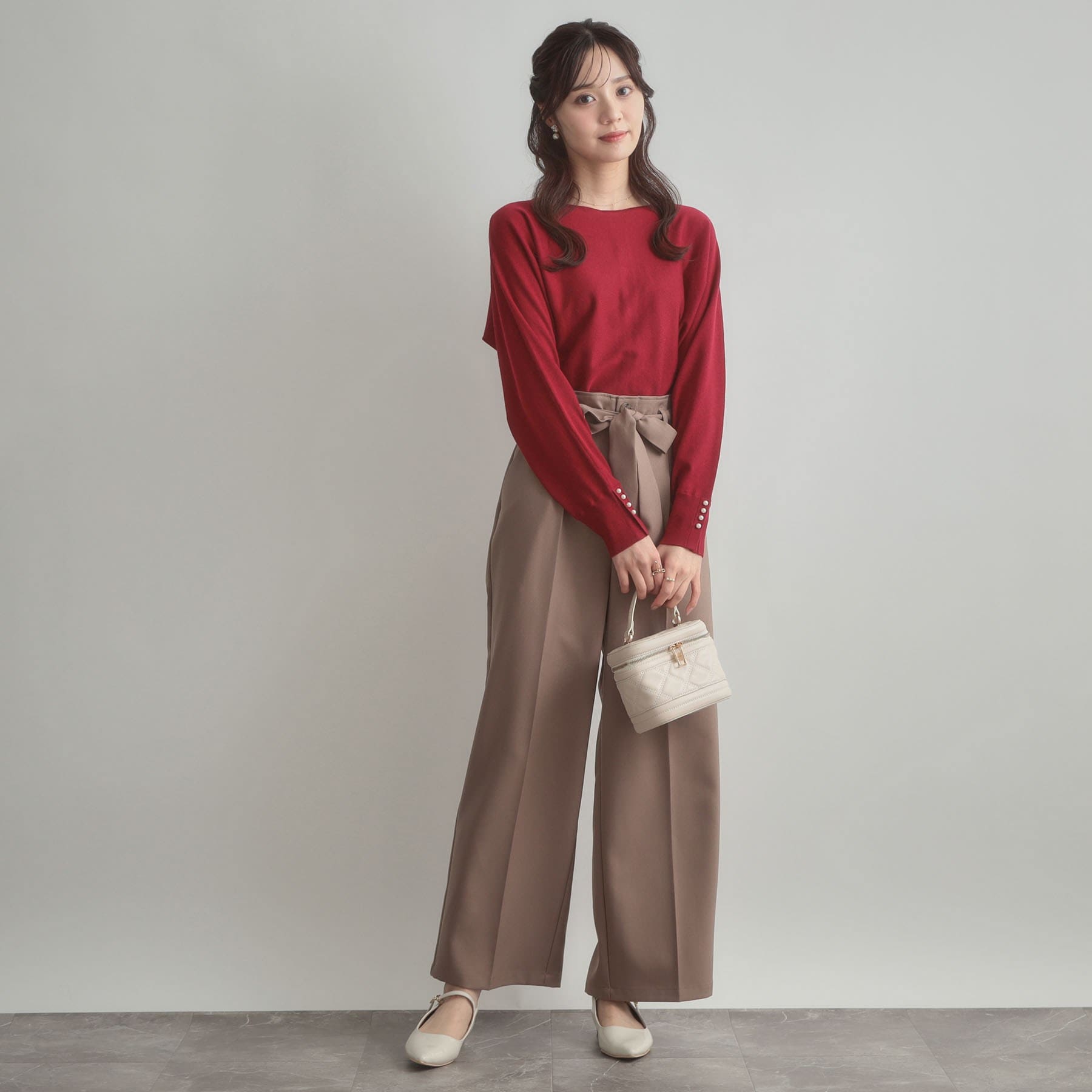 クチュール ブローチ Couture Brooch バックパール調ニット (ブラウン(043)) ブラウン(043)