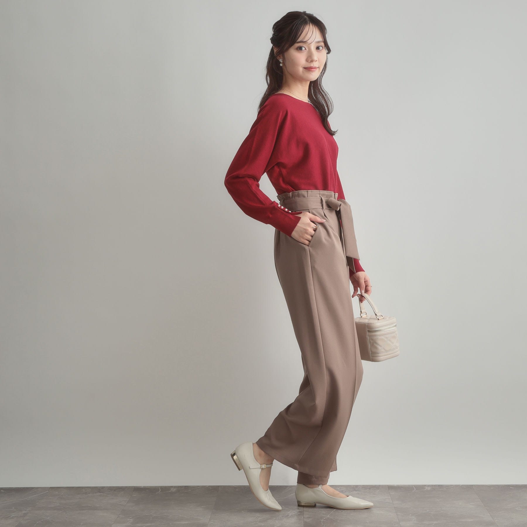 クチュール ブローチ Couture Brooch バックパール調ニット (ブラウン(043)) ブラウン(043)