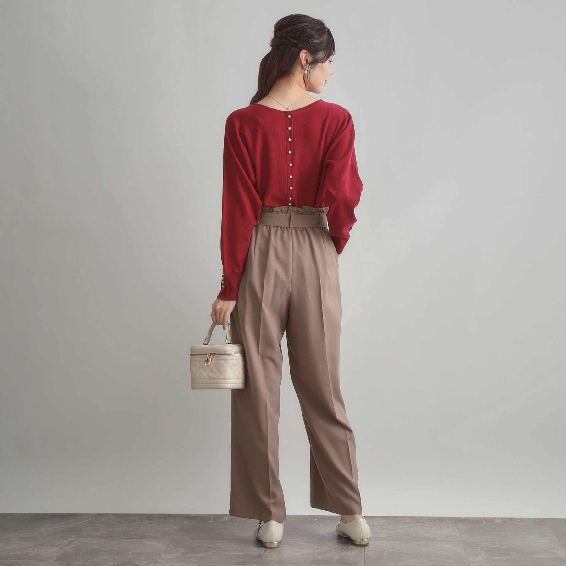 クチュール ブローチ Couture Brooch バックパール調ニット (ブラウン(043)) ブラウン(043)