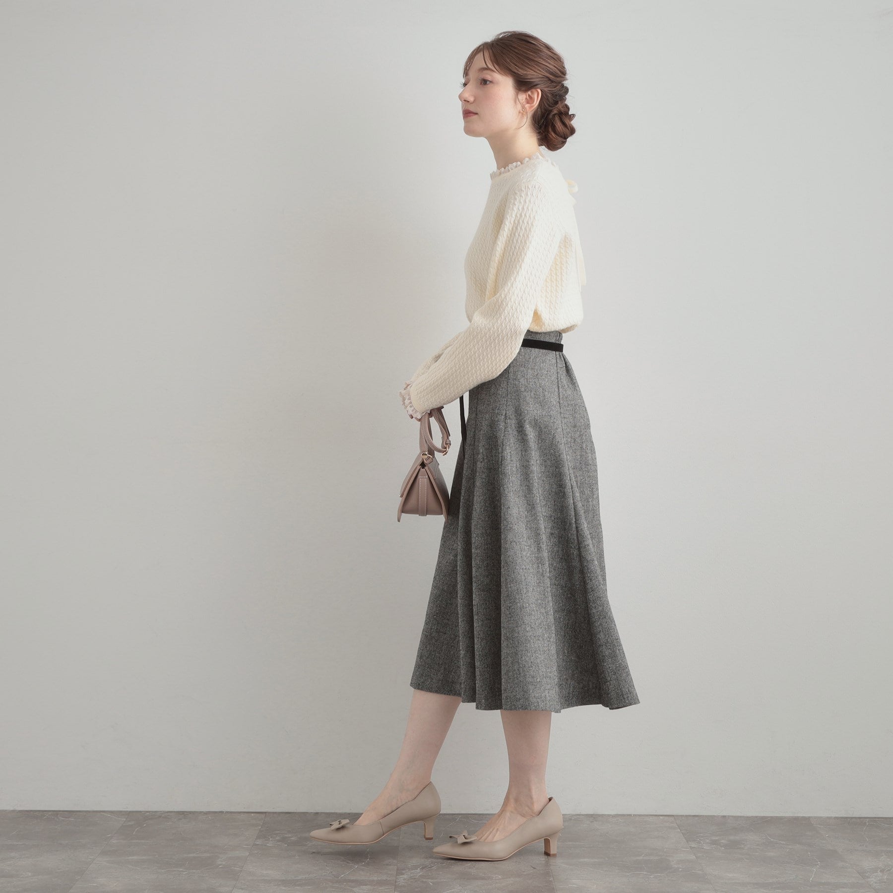 クチュール ブローチ Couture Brooch ケーブルレース バックリボンニット (ミントグリーン(021)) ミントグリーン(021)