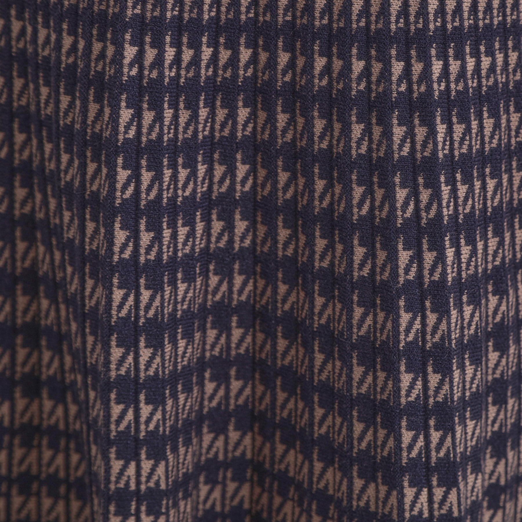 クチュール ブローチ Couture Brooch 千鳥JQニットプリーツスカート (ネイビー(294)) ネイビー(294)