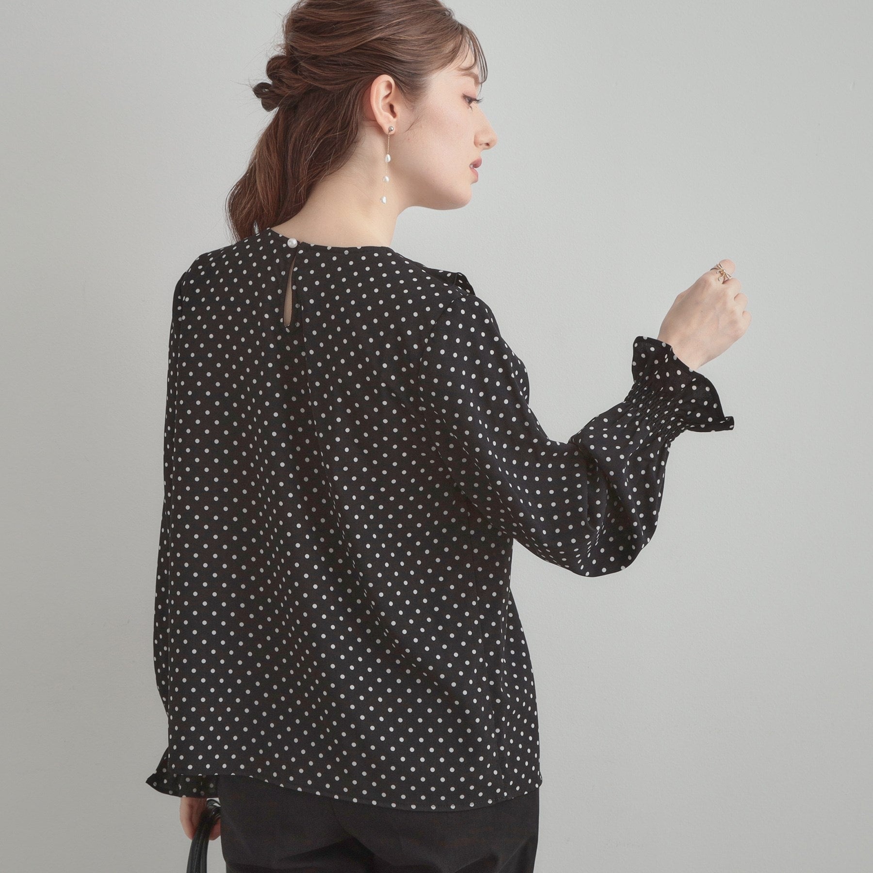 クチュール ブローチ Couture Brooch ラッフルフリルブラウス (ライトグレー(011)) ライトグレー(011)