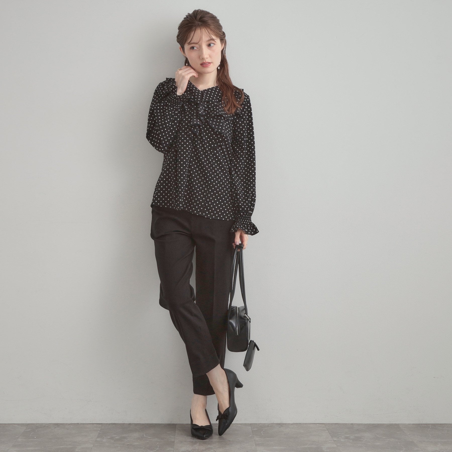 クチュール ブローチ Couture Brooch ラッフルフリルブラウス (ライトグレー(011)) ライトグレー(011)