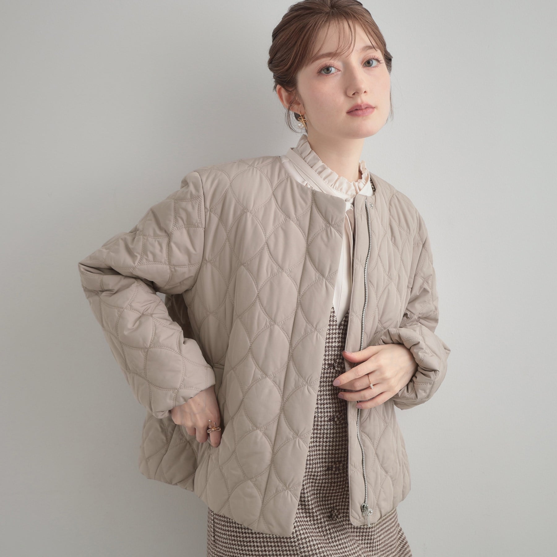 クチュール ブローチ Couture Brooch リボンキルトジャケット (トープ(054)) トープ(054)