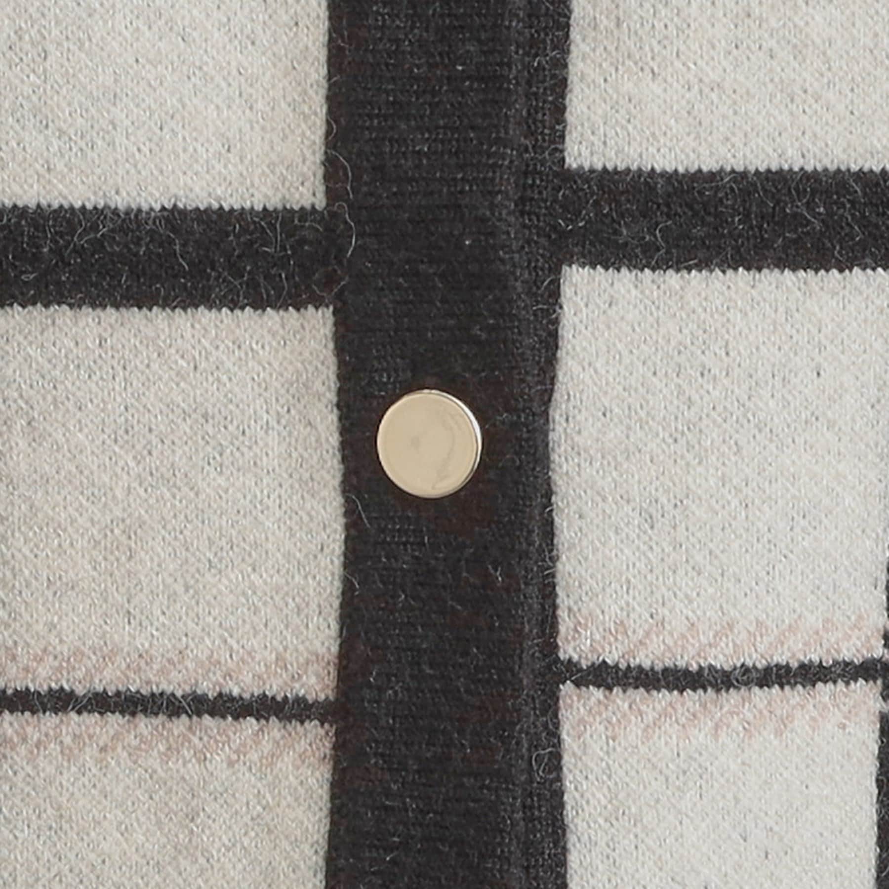 クチュール ブローチ Couture Brooch チェックジャカードニットカーディガン (ネイビー(294)) ネイビー(294)