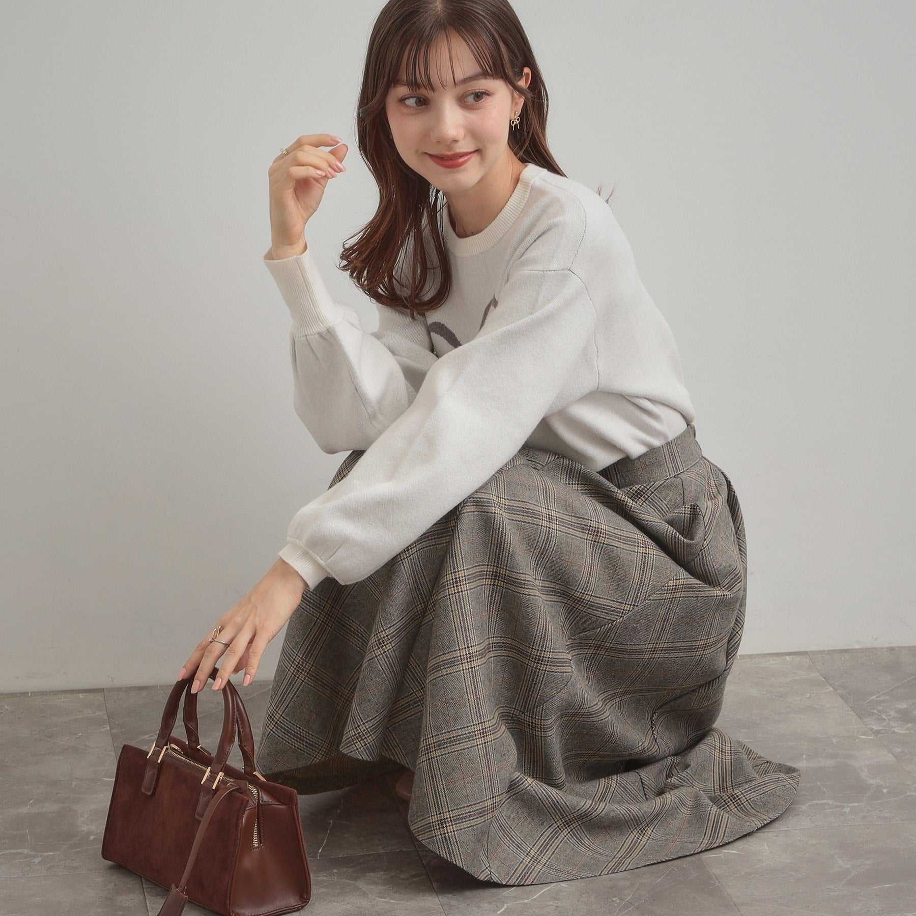 クチュール ブローチ Couture Brooch TRチェックスカート (ブラック(219)) ブラック(219)