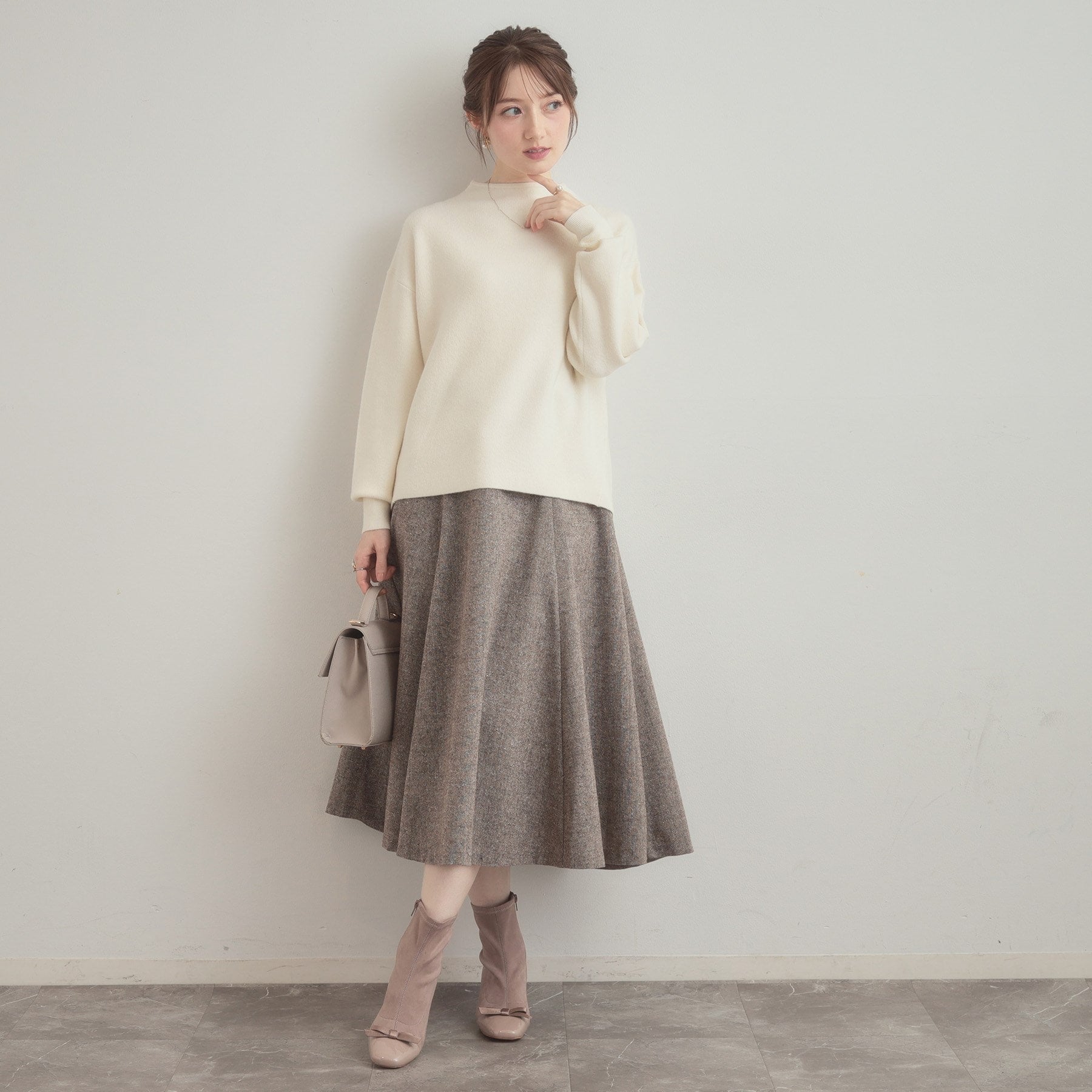 クチュール ブローチ Couture Brooch リッシュアンゴラバックパール調ニット (ブラック(019)) ブラック(019)