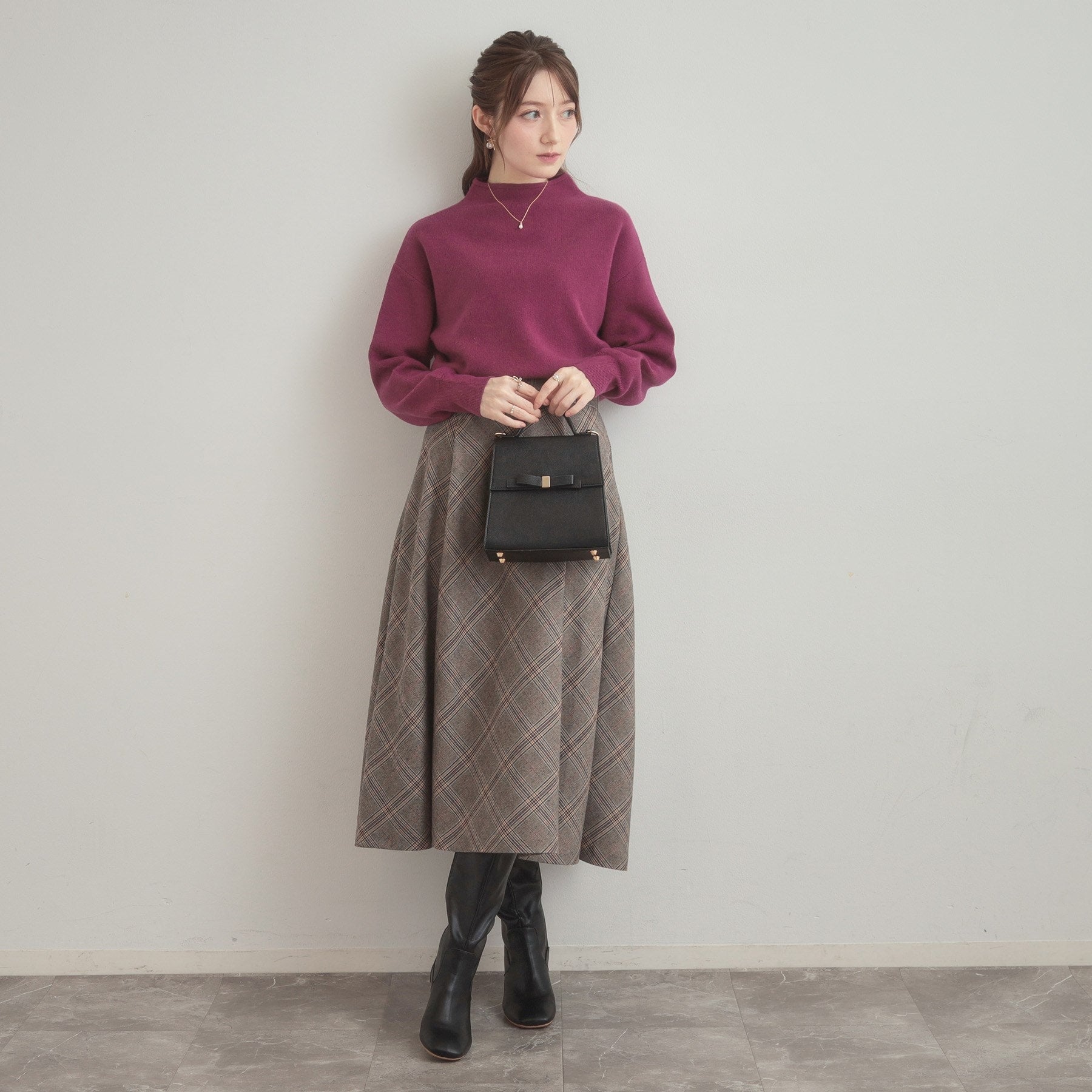 クチュール ブローチ Couture Brooch リッシュアンゴラバックパール調ニット (ブラック(019)) ブラック(019)