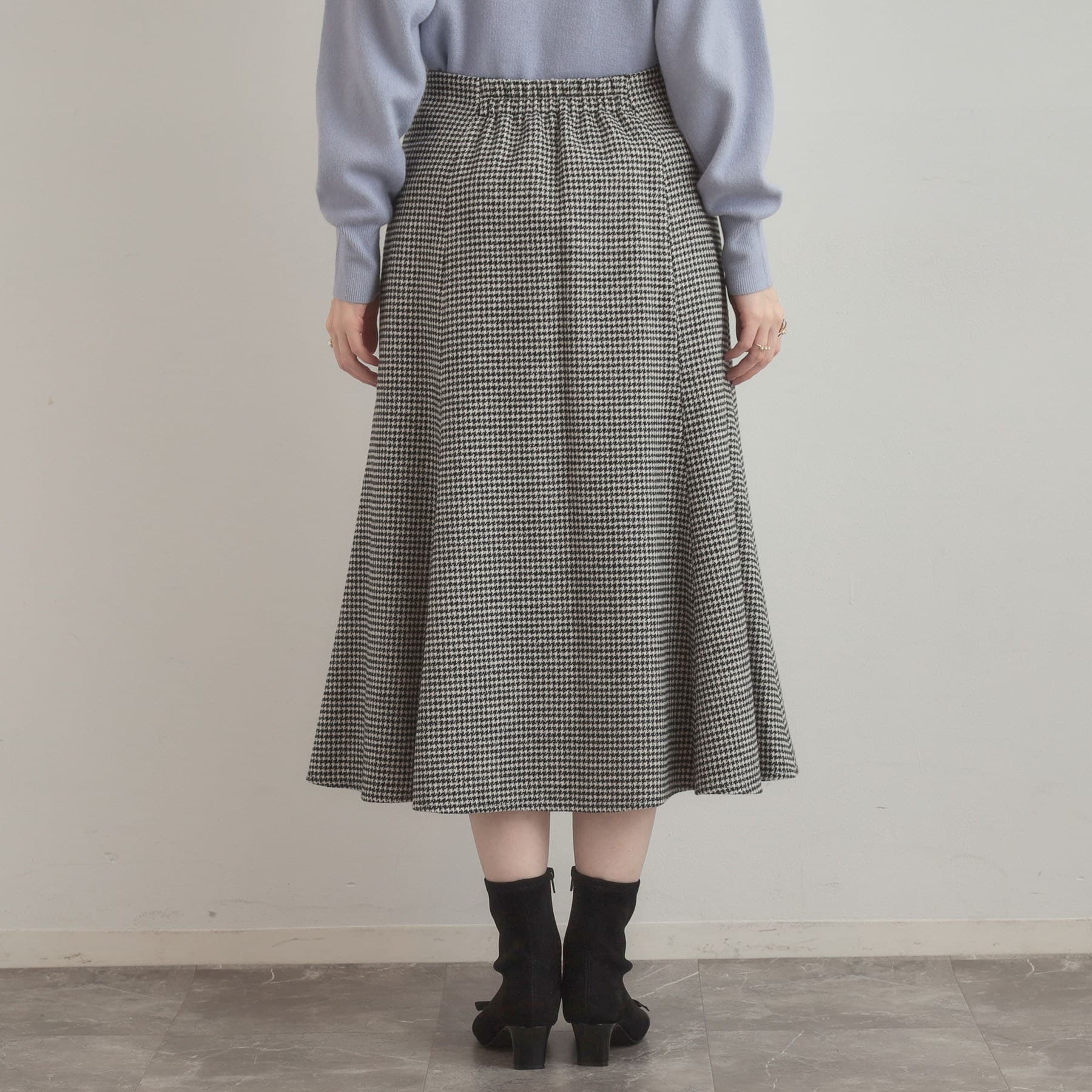 クチュール ブローチ Couture Brooch ラメ千鳥マーメイドフレアスカート (モカブラウン(242)) モカブラウン(242)