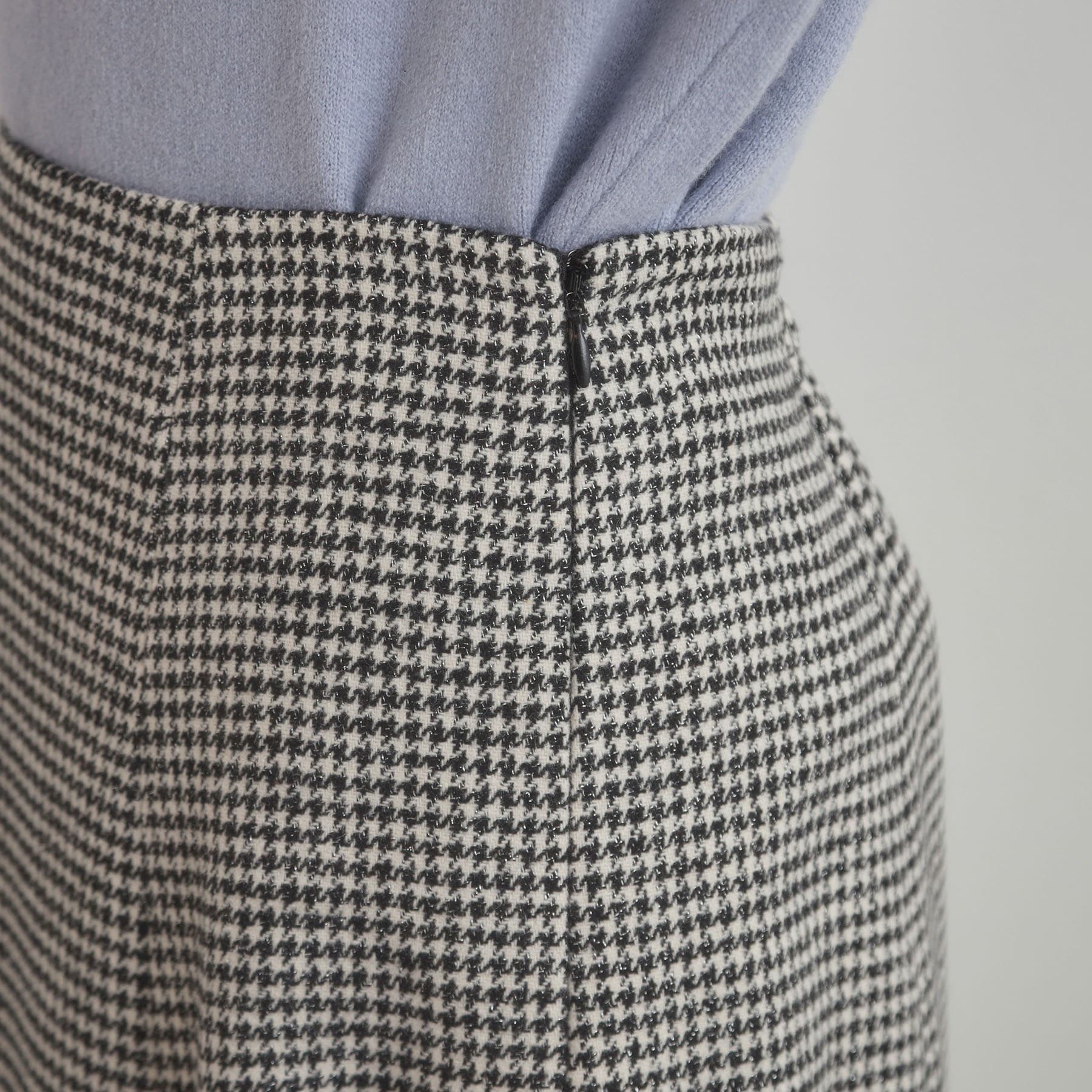 クチュール ブローチ Couture Brooch ラメ千鳥マーメイドフレアスカート (モカブラウン(242)) モカブラウン(242)