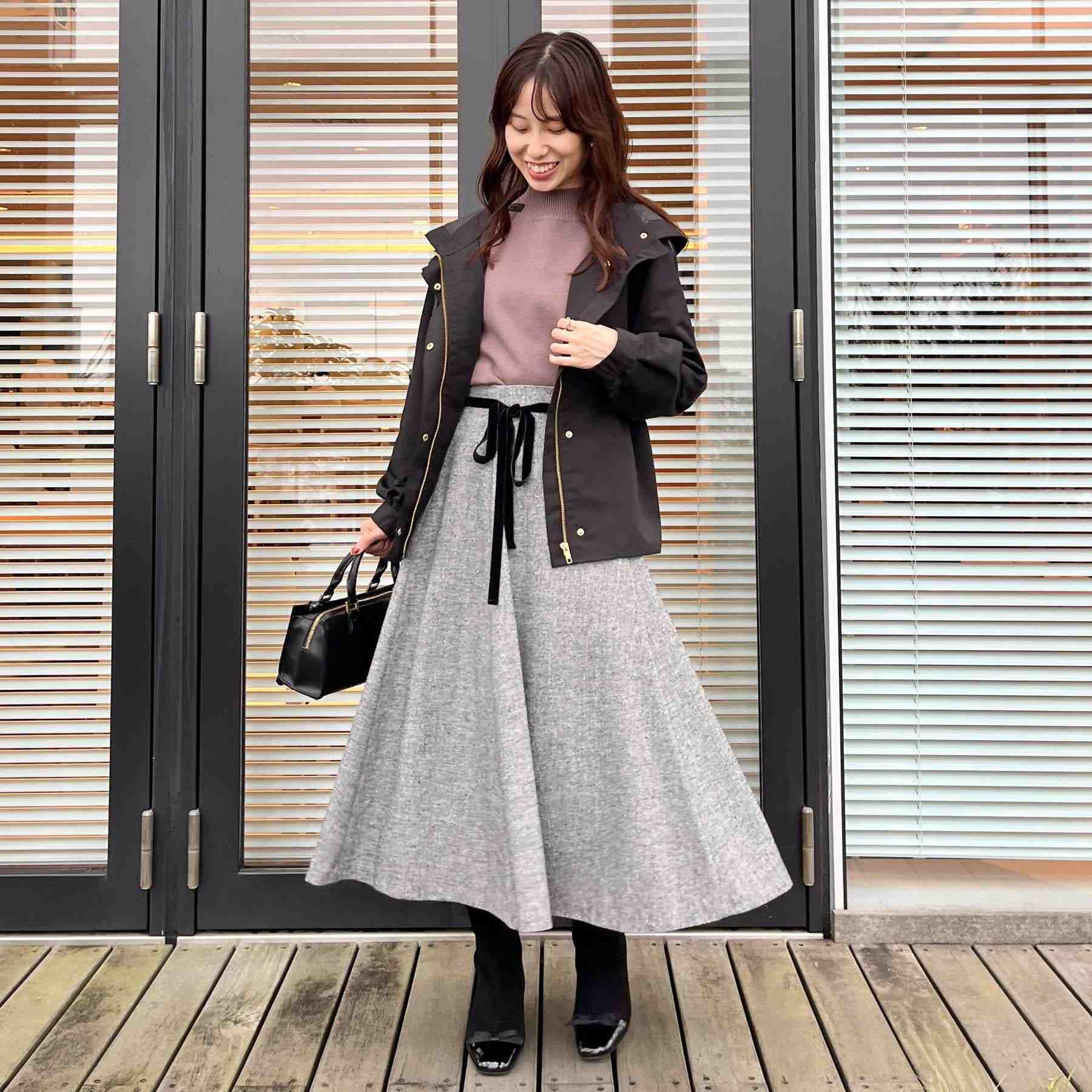 クチュール ブローチ Couture Brooch ラメツイードフレアスカート (ブラウン(044)) ブラウン(044)