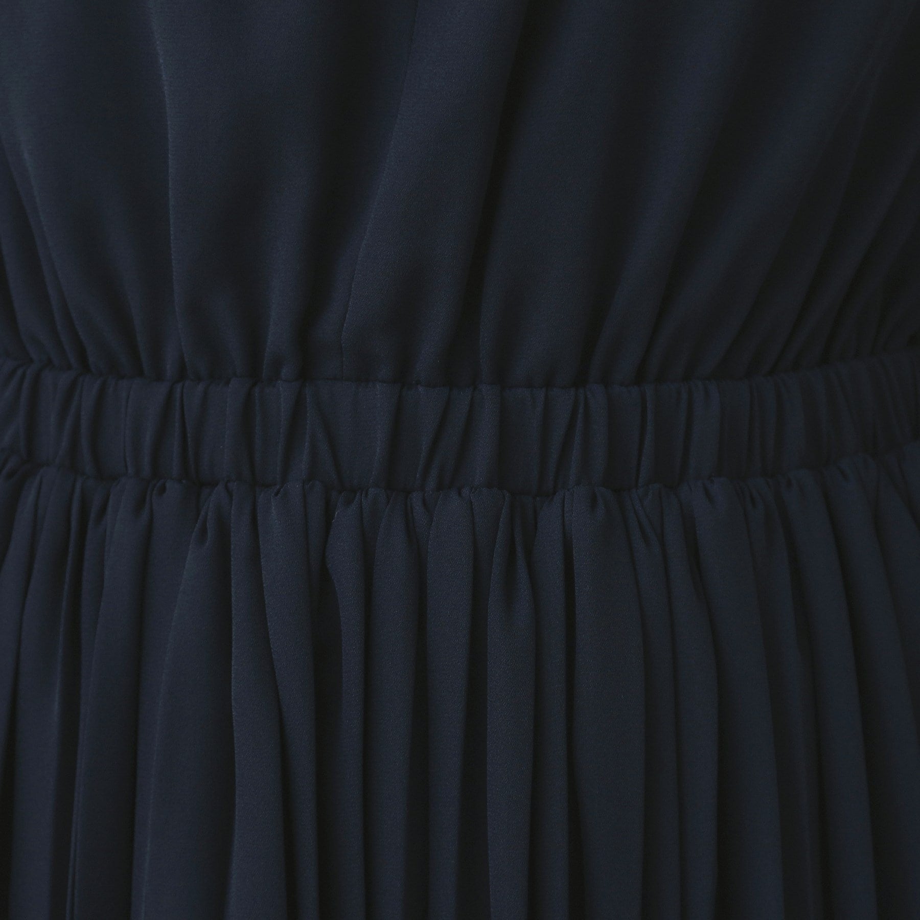 クチュール ブローチ Couture Brooch 配色シフォンプリーツワンピース (ネイビー(094)) ネイビー(094)