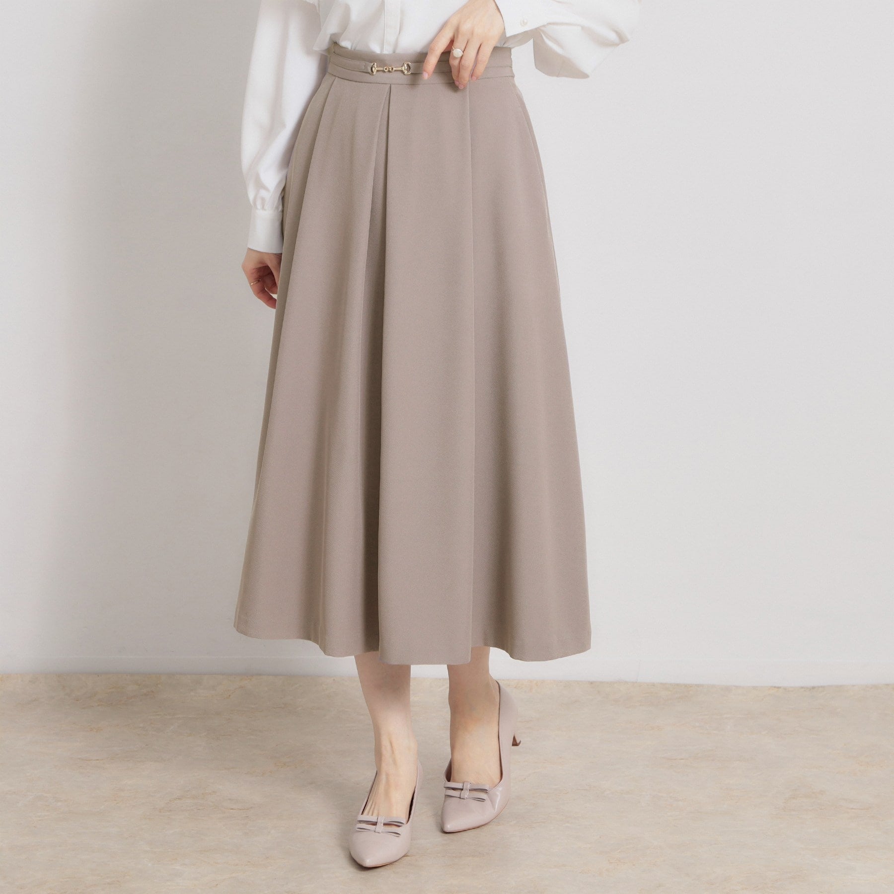 クチュール ブローチ Couture Brooch ビットベルトタックスカート (ネイビー(094)) ネイビー(094)