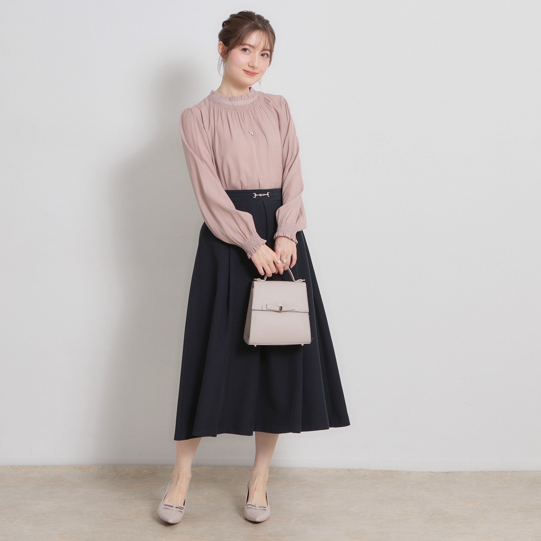 クチュール ブローチ Couture Brooch ビットベルトタックスカート (ネイビー(094)) ネイビー(094)