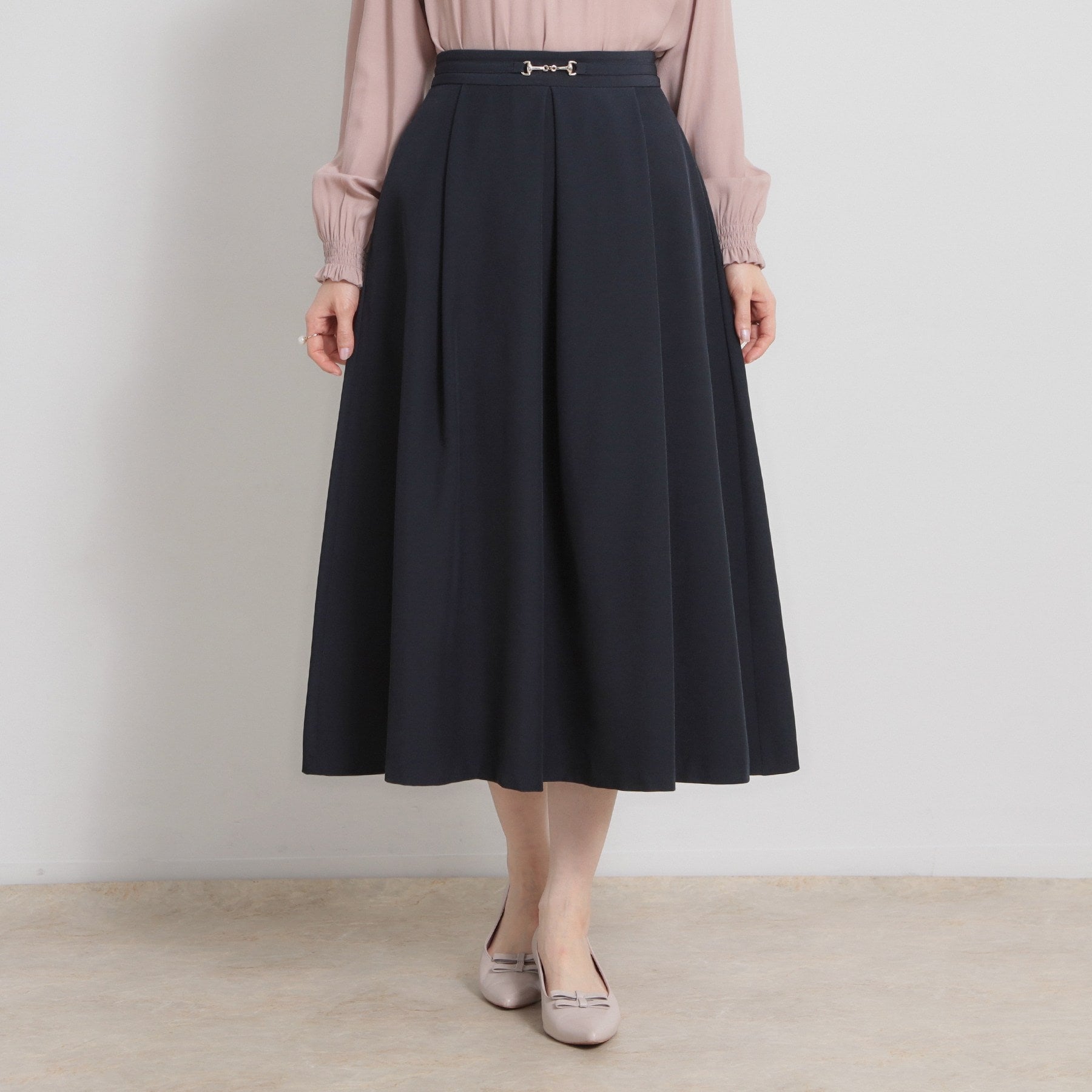 クチュール ブローチ Couture Brooch ビットベルトタックスカート (ネイビー(094)) ネイビー(094)