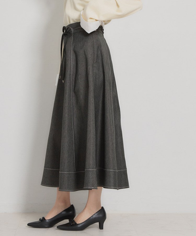 クチュール ブローチ Couture Brooch デニムライク細リボンスカート (ブラック(019)) ブラック(019)