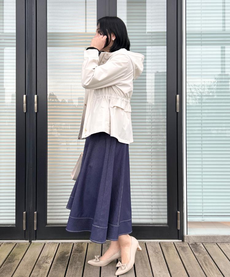 クチュール ブローチ Couture Brooch デニムライク細リボンスカート （ブラック(019)） ブラック(019)