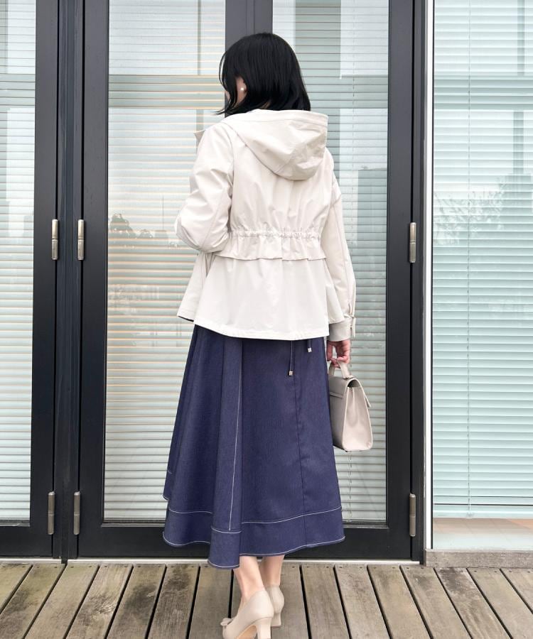 クチュール ブローチ Couture Brooch デニムライク細リボンスカート (ブラック(019)) ブラック(019)