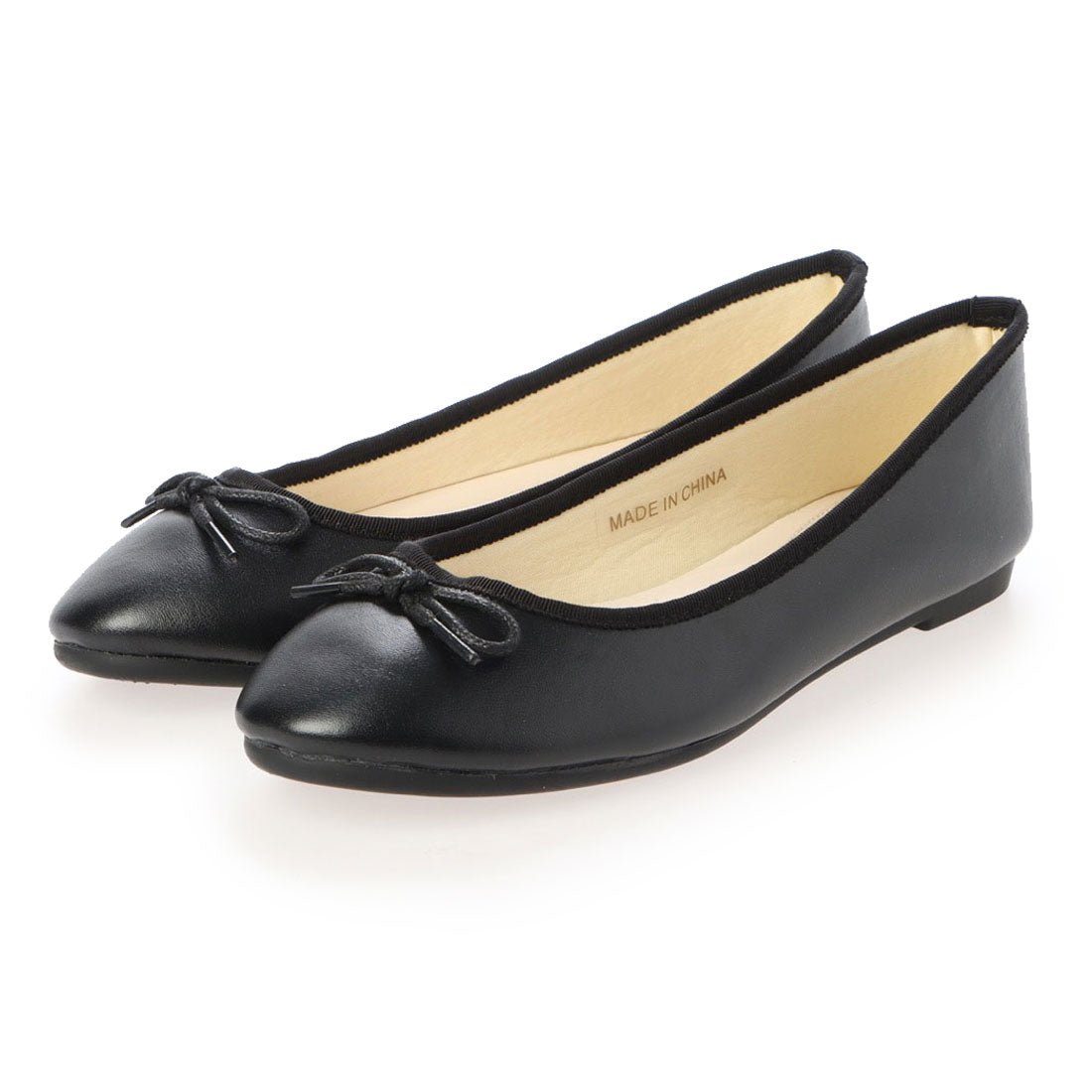 バレエシューズ,black-pu