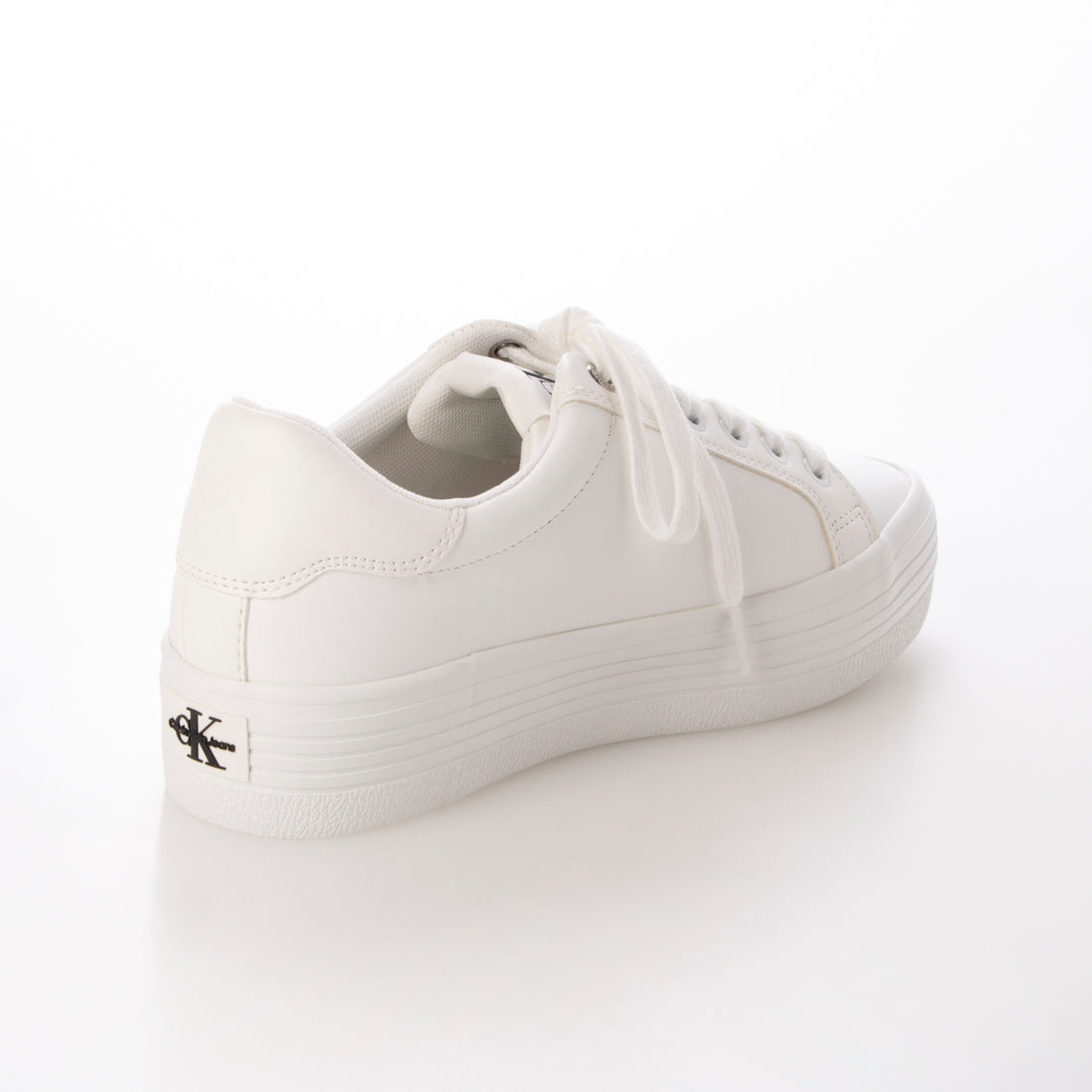 カルバン クライン Calvin Klein VULC FLATFORM LACEUP LOW LTH (White) White