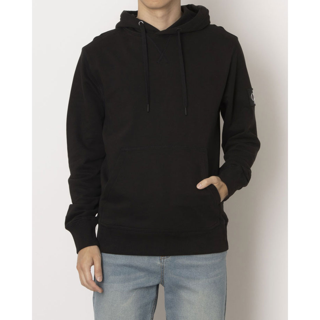 カルバン クライン Calvin Klein BADGE HOODIE (BLACK) BLACK