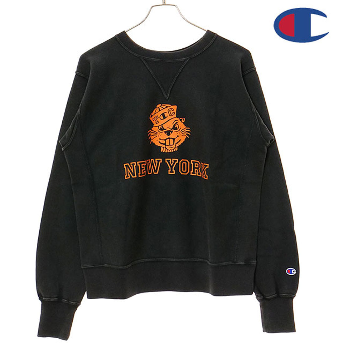 新品 Championチャンピオン リバースウィーブ C3B013 クリーム M Champion (チャンピオン) リバースウィーブ クルーネック