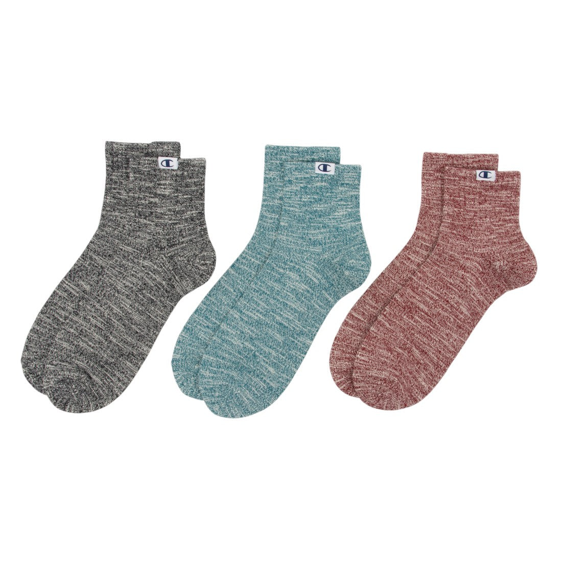 チャンピオン Champion CHAMPION クォーター レングスソックス3P (B柄) B柄