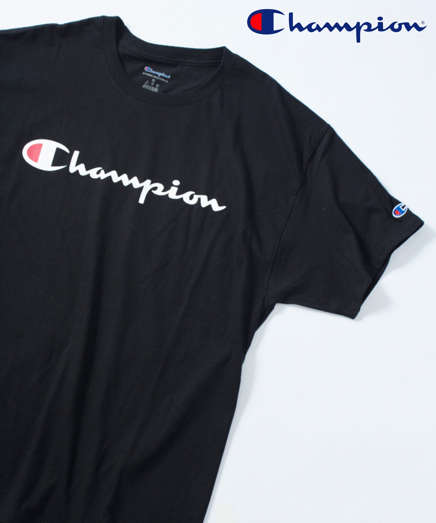 チャンピオン Champion トップス Tシャツ 半袖 ロゴ プリント オーバーサイズ ワンポイント GT23HY06794/GT23HY07718,ブラック