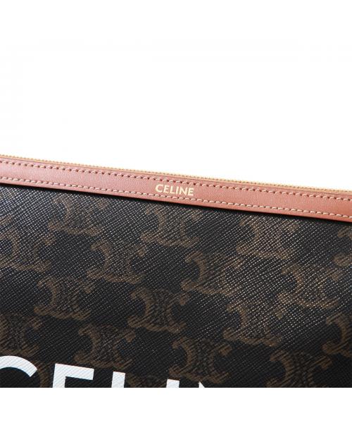 セリーヌ CELINE CELINE クラッチバッグ 10J502FES 10J502BZQ (04LU/Tan) 04LU/Tan