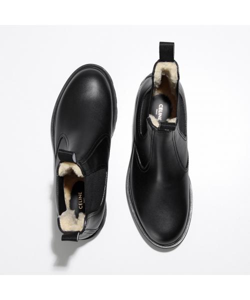 Celine CELINE CELINE Side Gore Boots 361833554C with Shearling