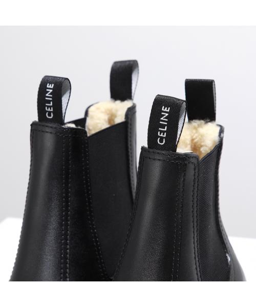 Celine CELINE CELINE Side Gore Boots 361833554C with Shearling